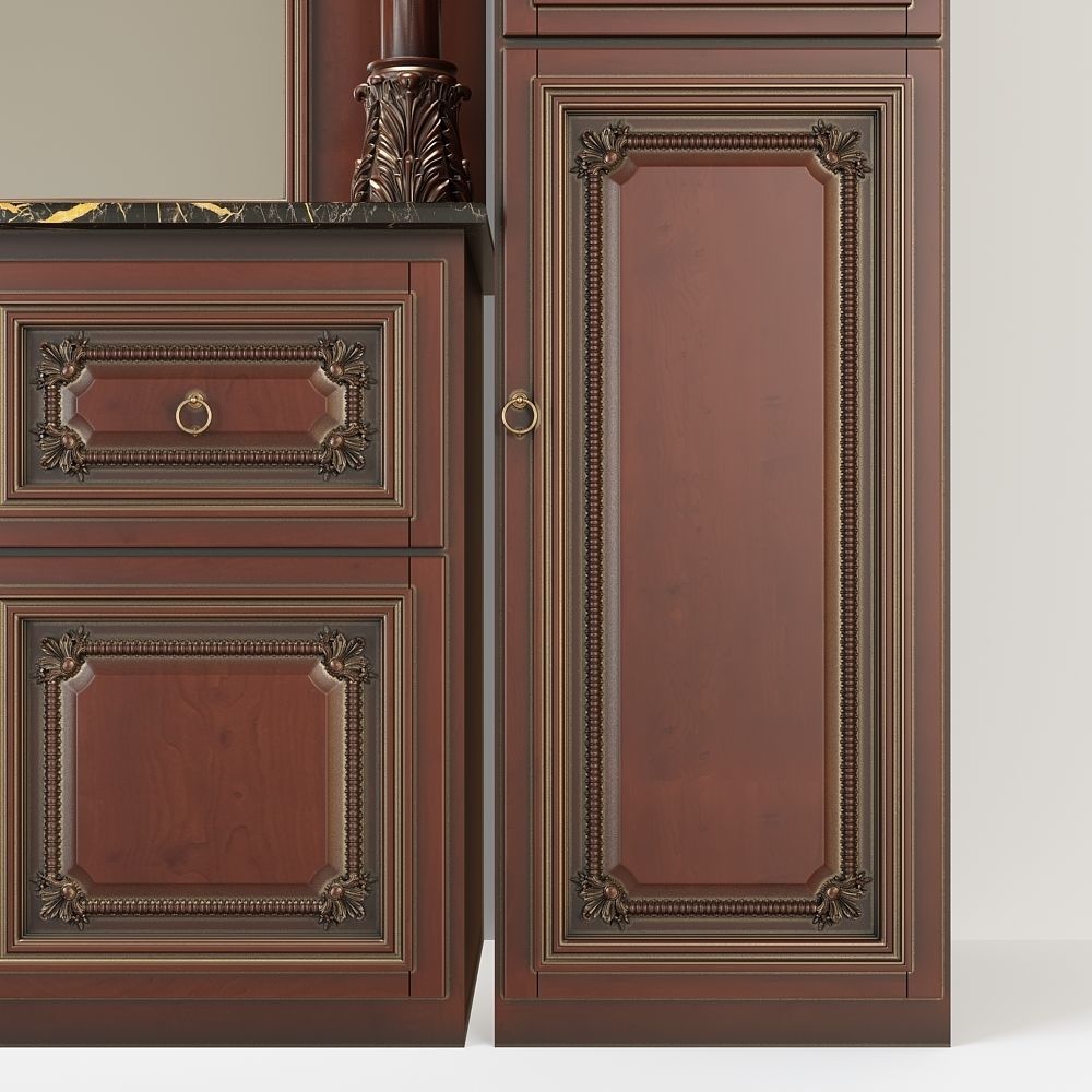 Classic dressing table 3D model_4