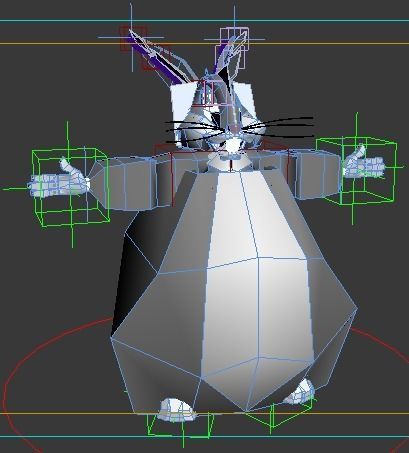 Big Chungus Low-poly 3D model_2