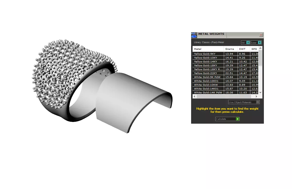 Pave Ring with various stone sizes 3D print model_0