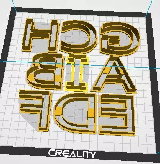 Alphabet cookie cutter 3D print model
