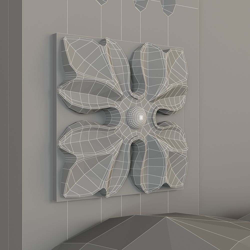 hallway furniture CNC 3D model_11