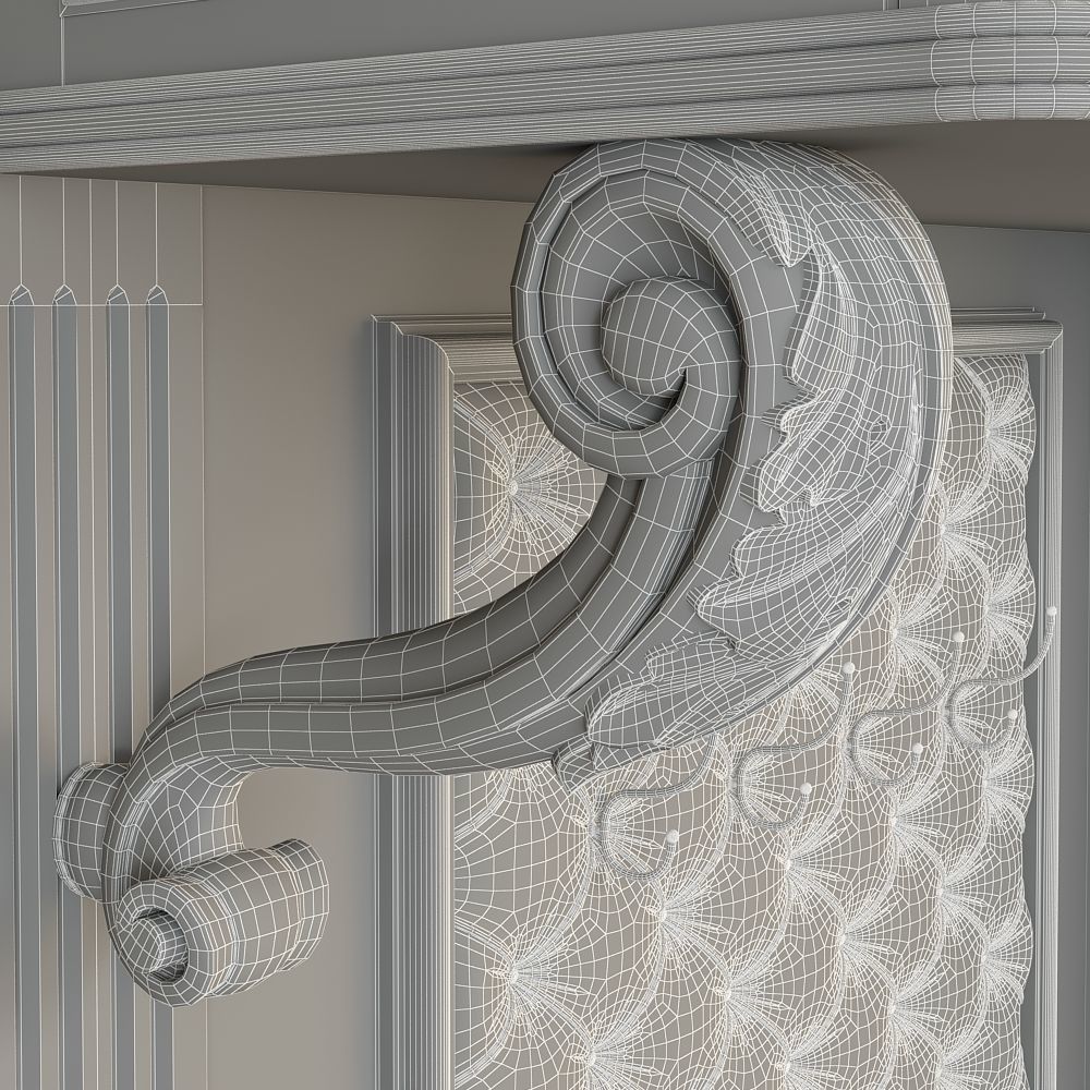 hallway furniture CNC 3D model_14