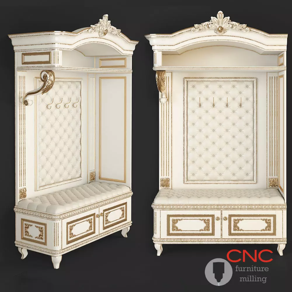 hallway furniture CNC 3D model_0