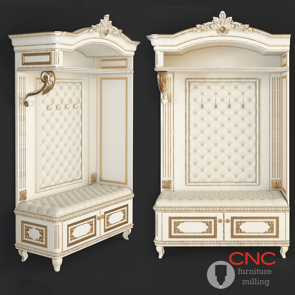 hallway furniture CNC 3D model_1