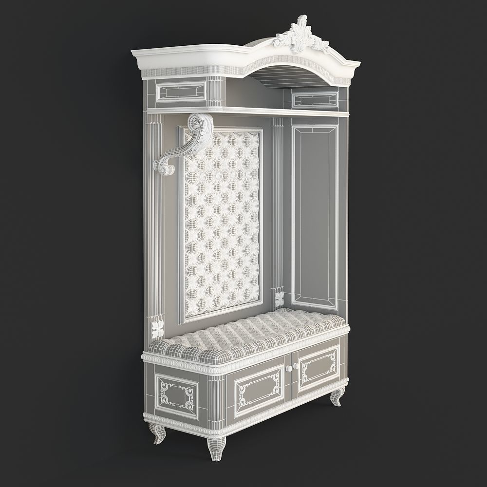 hallway furniture CNC 3D model_5