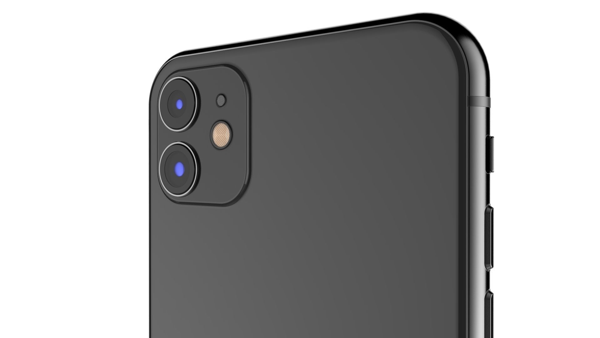 Apple iPhone 11 Black 3D model_11