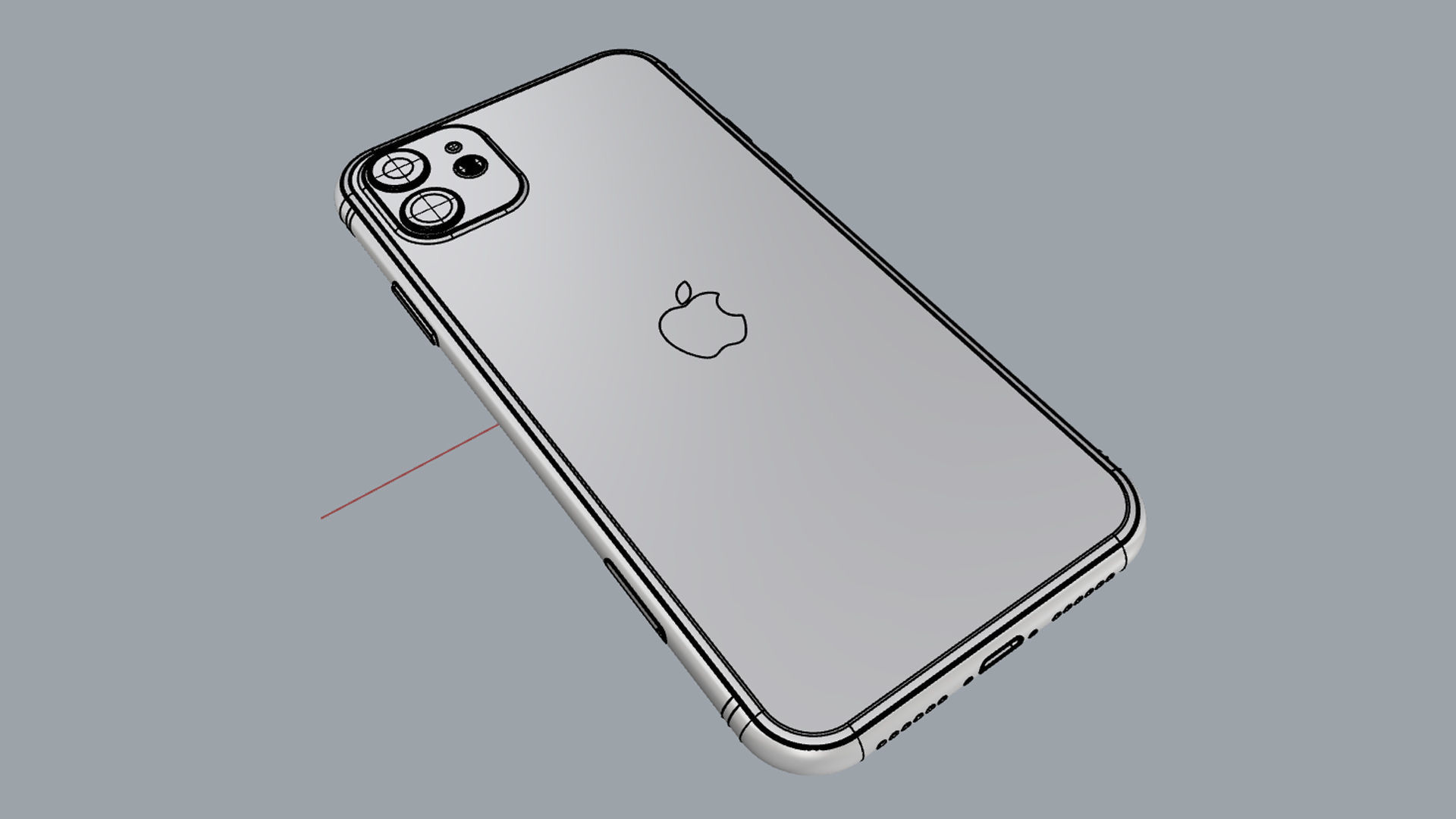 Apple iPhone 11 Black 3D model_21