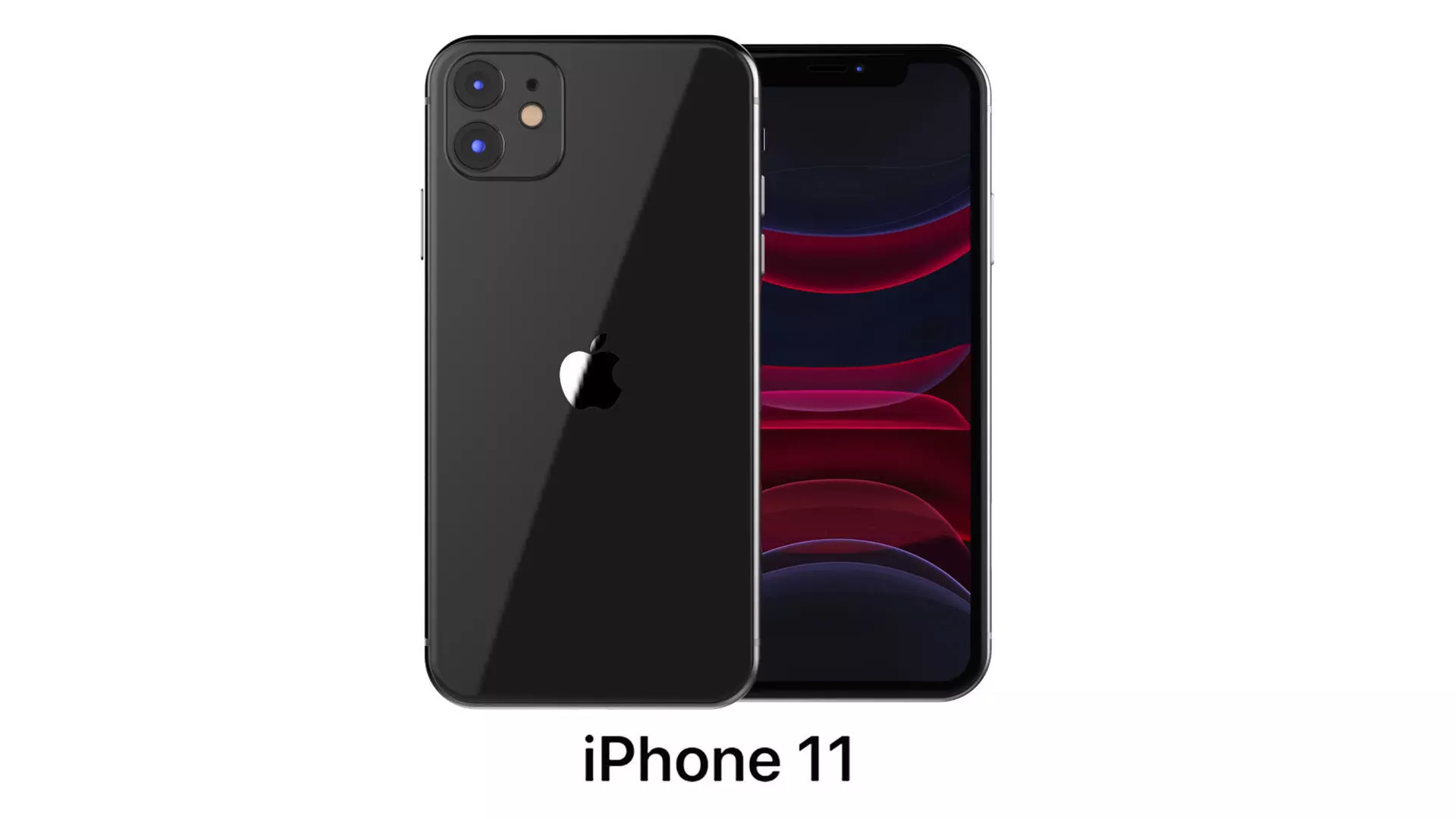 Apple iPhone 11 Black 3D model_0