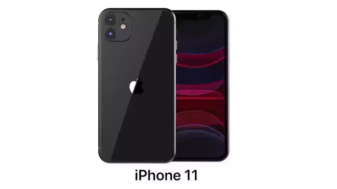 Apple iPhone 11 Black 3D model
