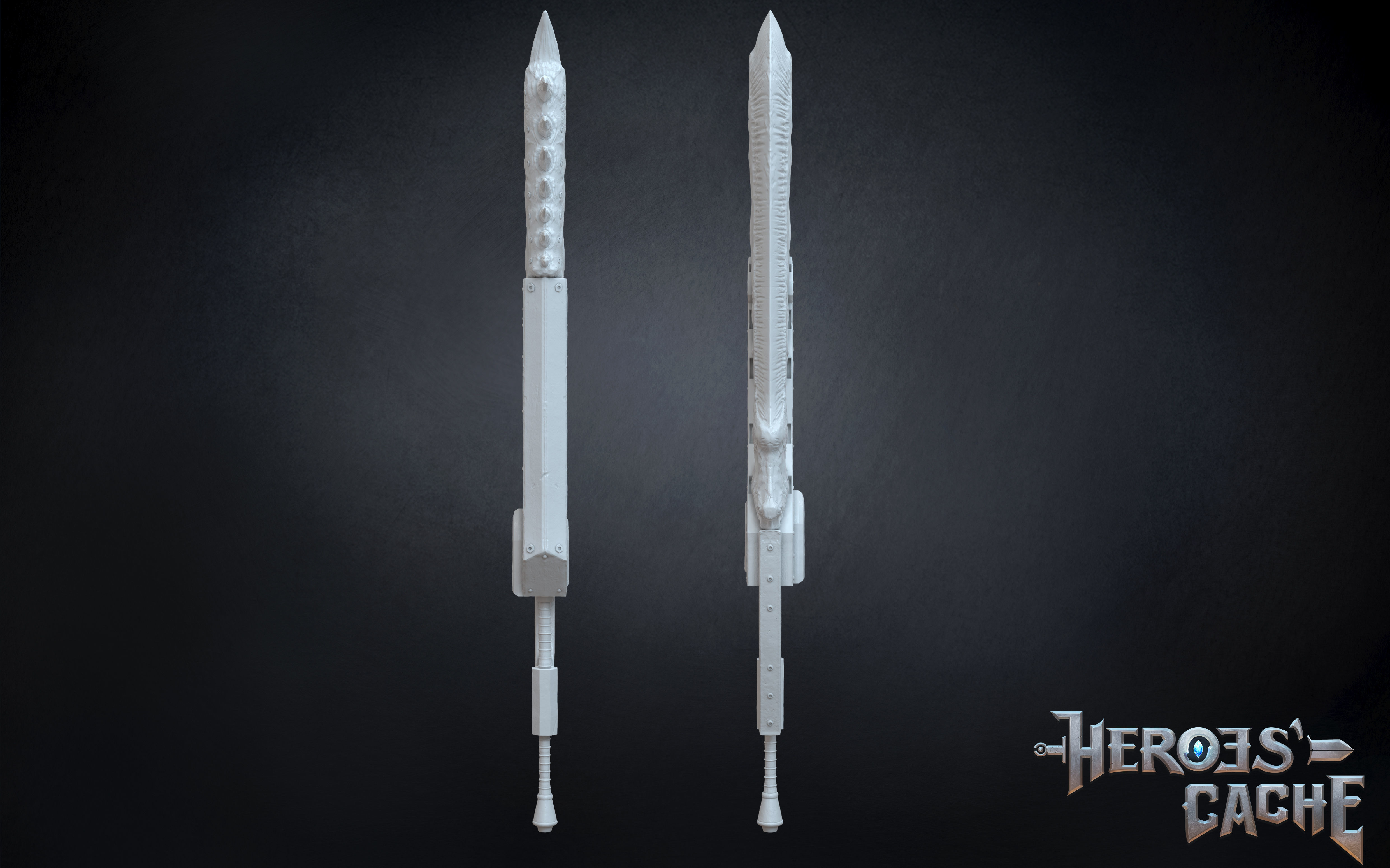 Monster Hunter World - Giant JawBlade 1 Great Sword 3D print model_5