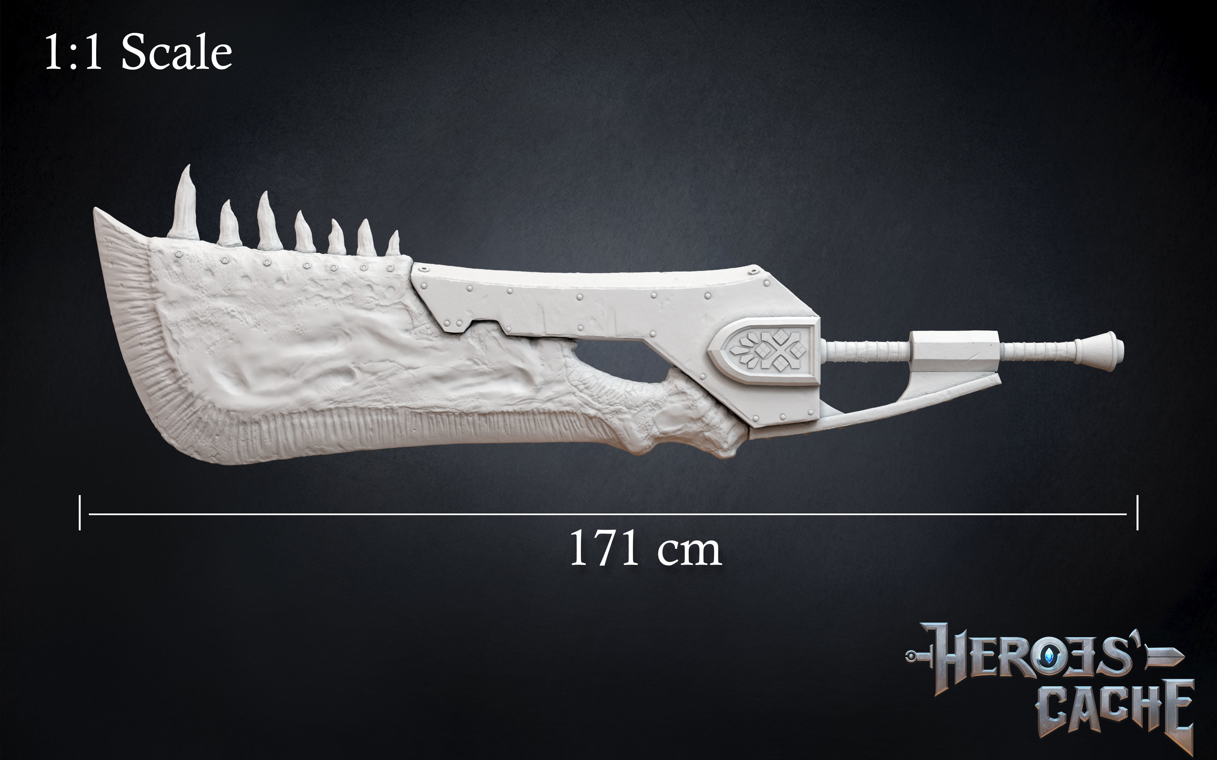 Monster Hunter World - Giant JawBlade 1 Great Sword 3D print model_3