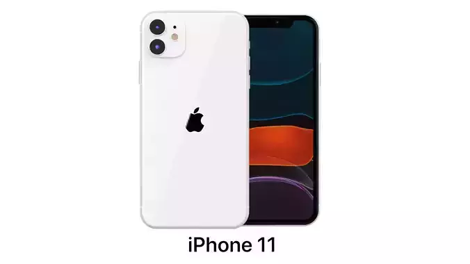 Apple iPhone 11 White 3D model