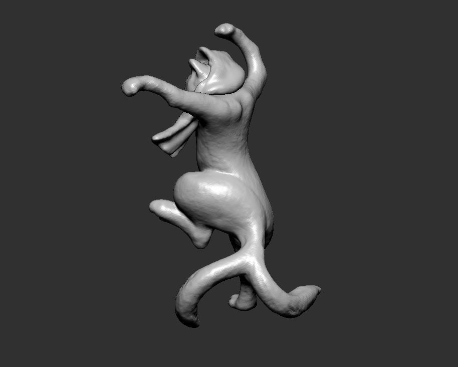 The UKIYOE dancing cat 3D model_1