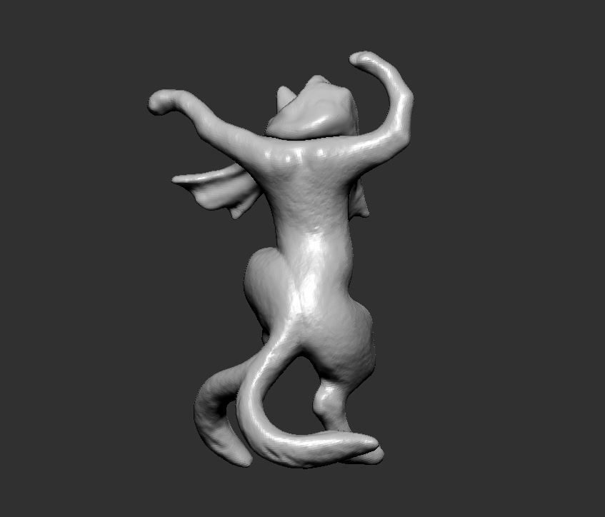 The UKIYOE dancing cat 3D model_2