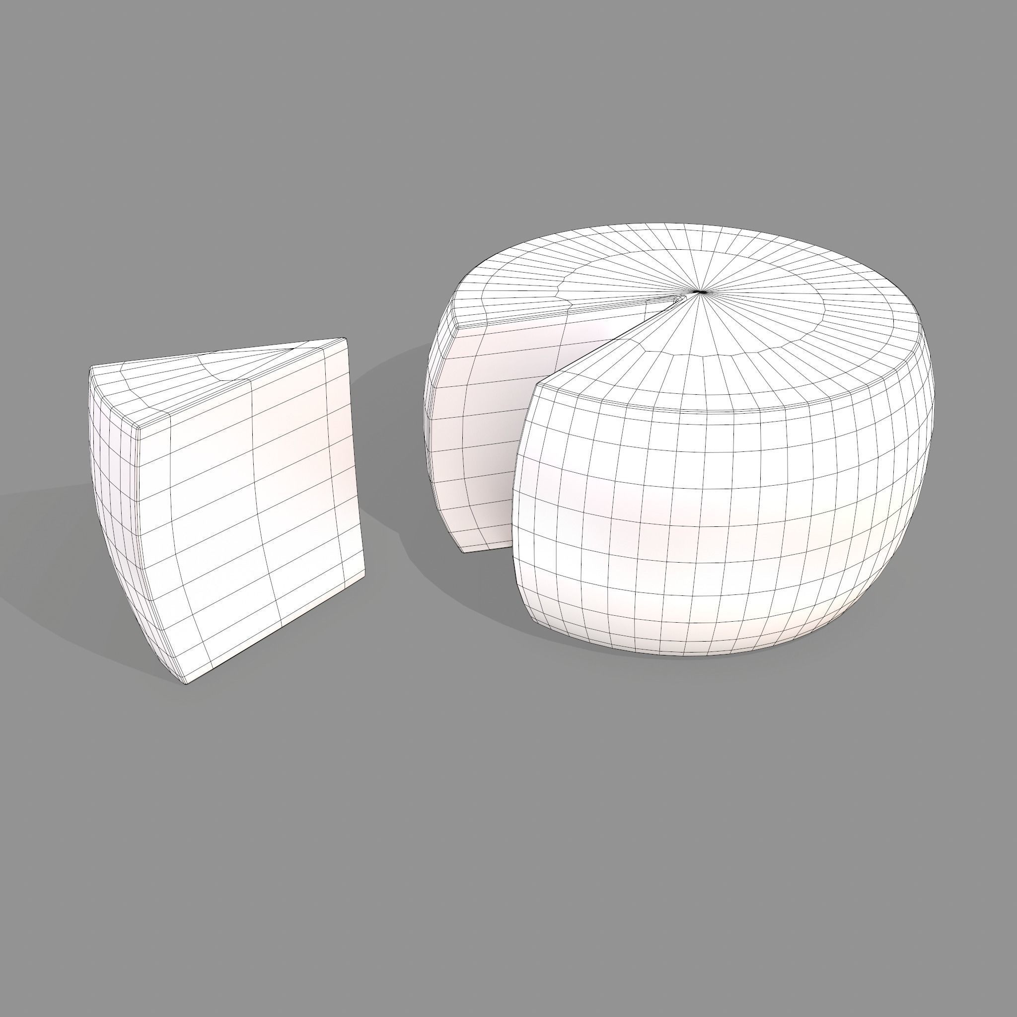 Parmesan Cheese Wheel 3D model_22