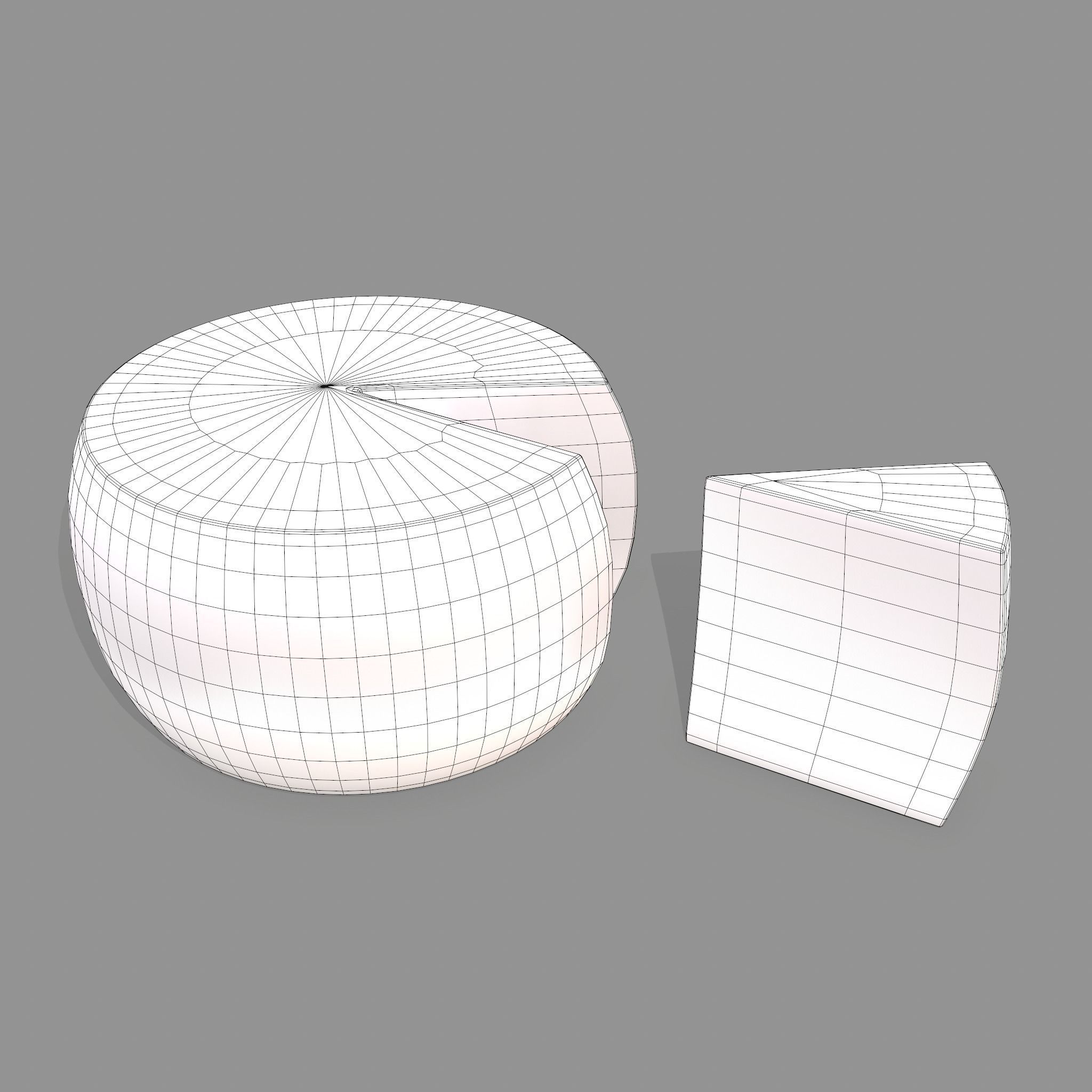 Parmesan Cheese Wheel 3D model_21