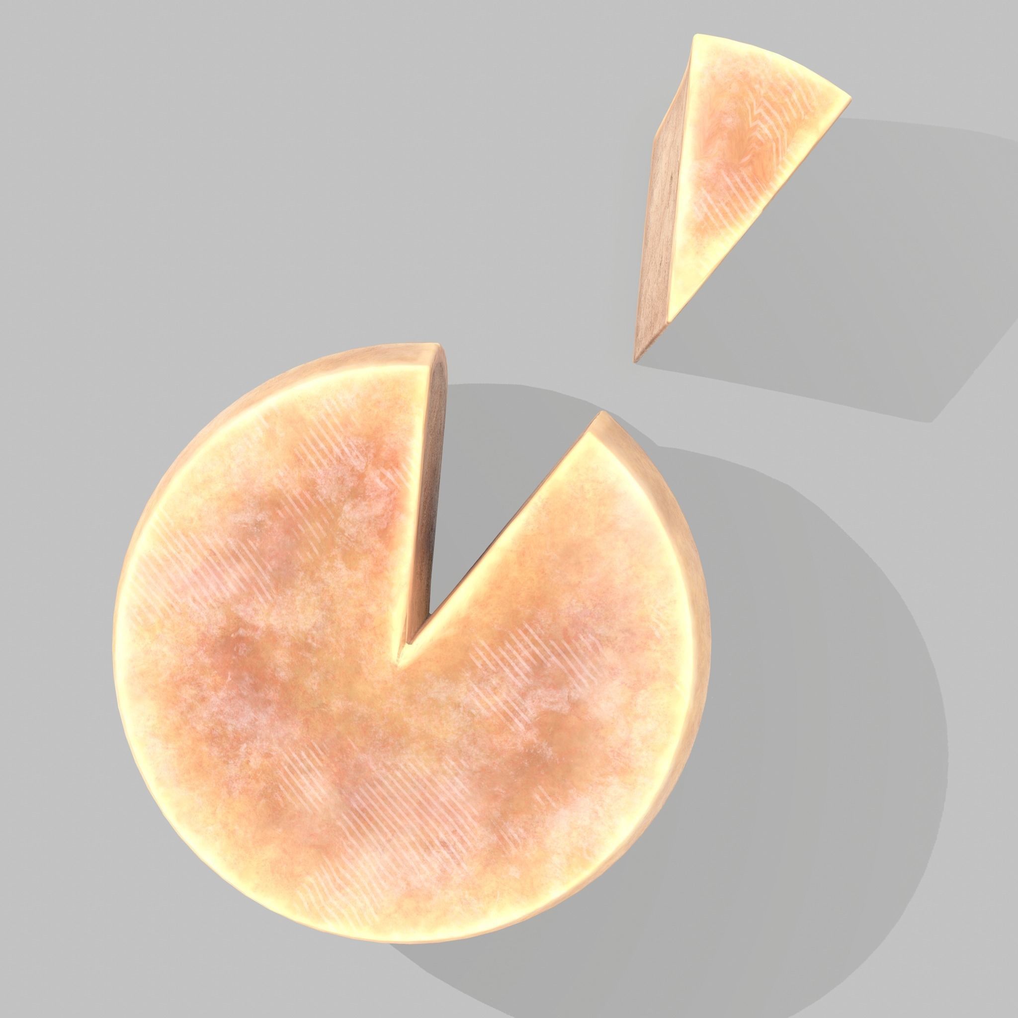Parmesan Cheese Wheel 3D model_17