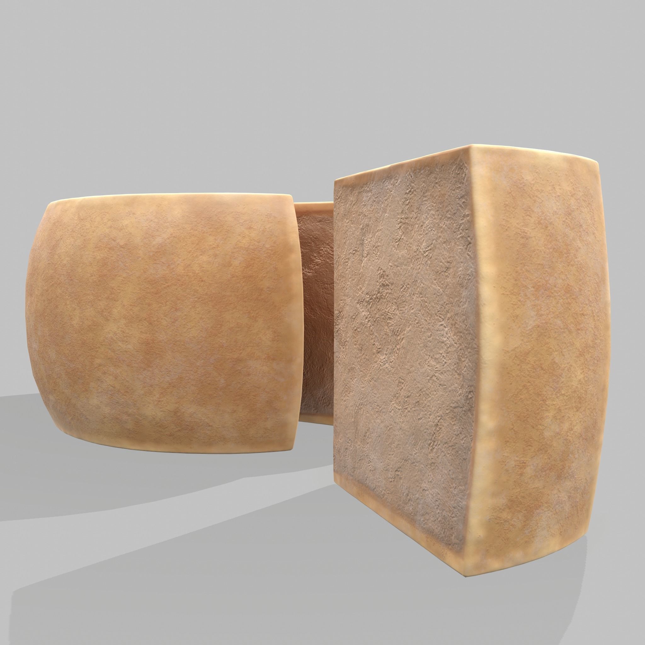 Parmesan Cheese Wheel 3D model_16