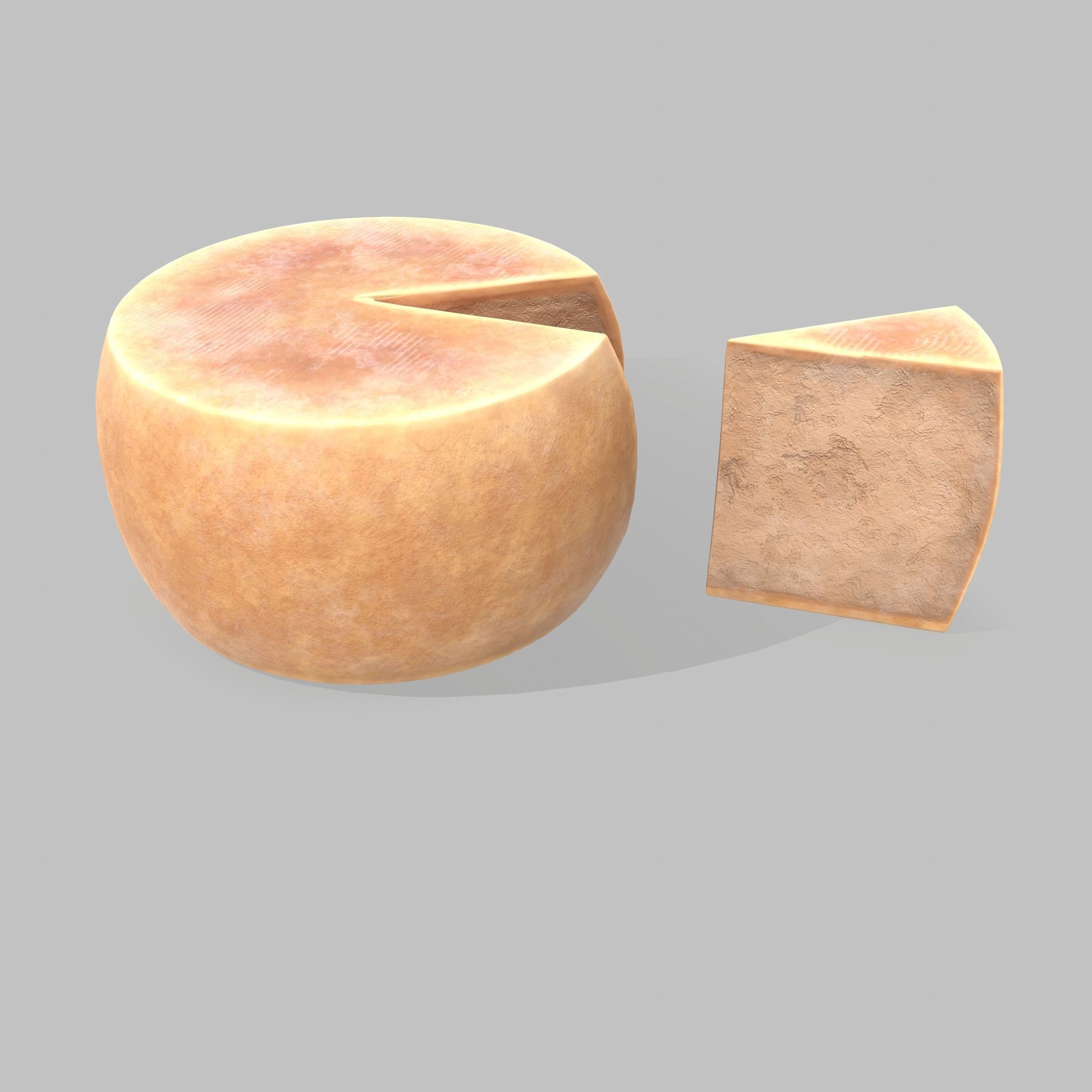 Parmesan Cheese Wheel 3D model_6