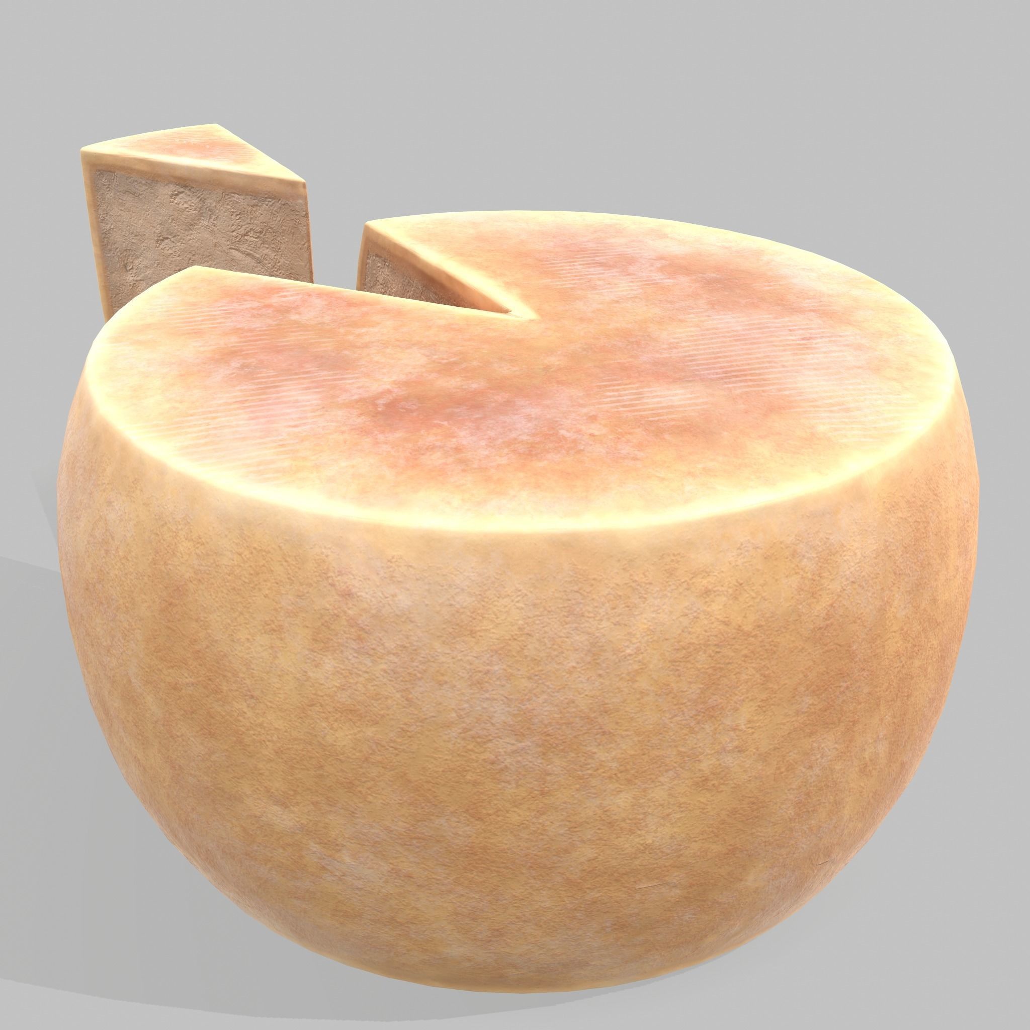 Parmesan Cheese Wheel 3D model_14