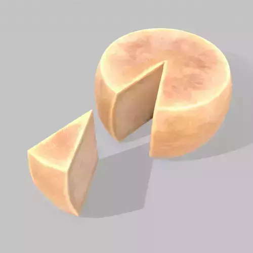 Parmesan Cheese Wheel 3D model