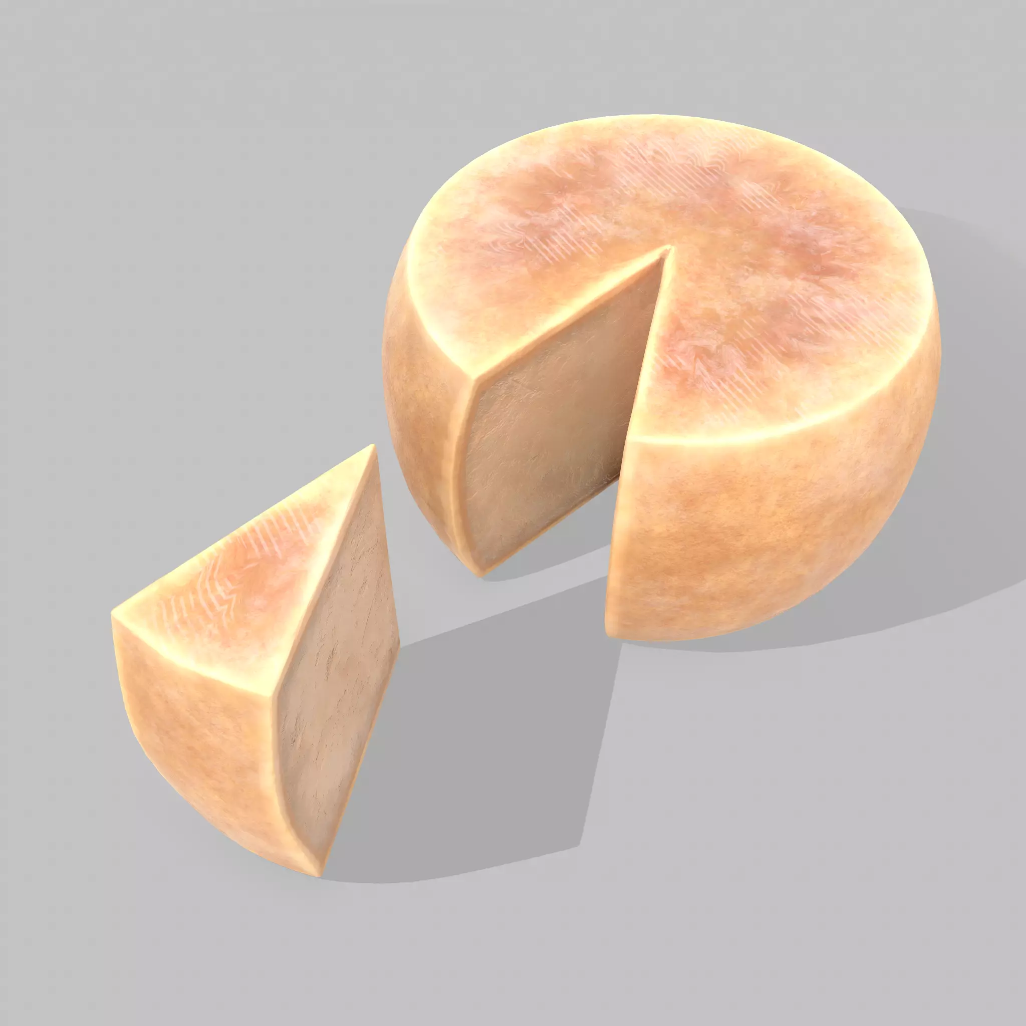 Parmesan Cheese Wheel 3D model_0