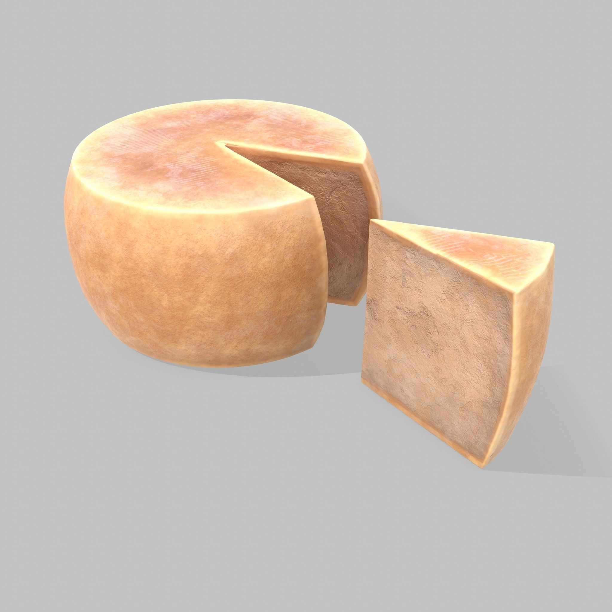 Parmesan Cheese Wheel 3D model_5
