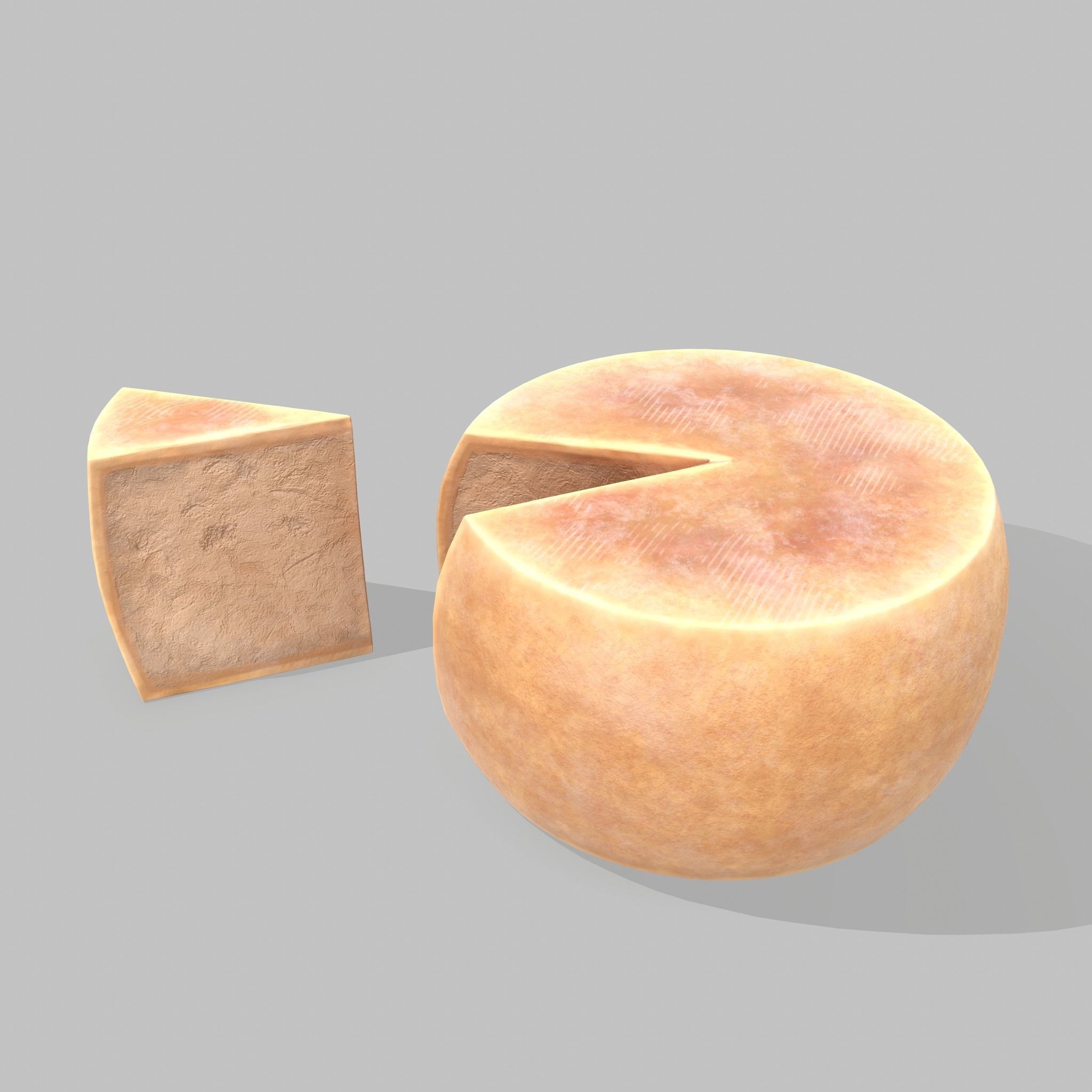 Parmesan Cheese Wheel 3D model_11