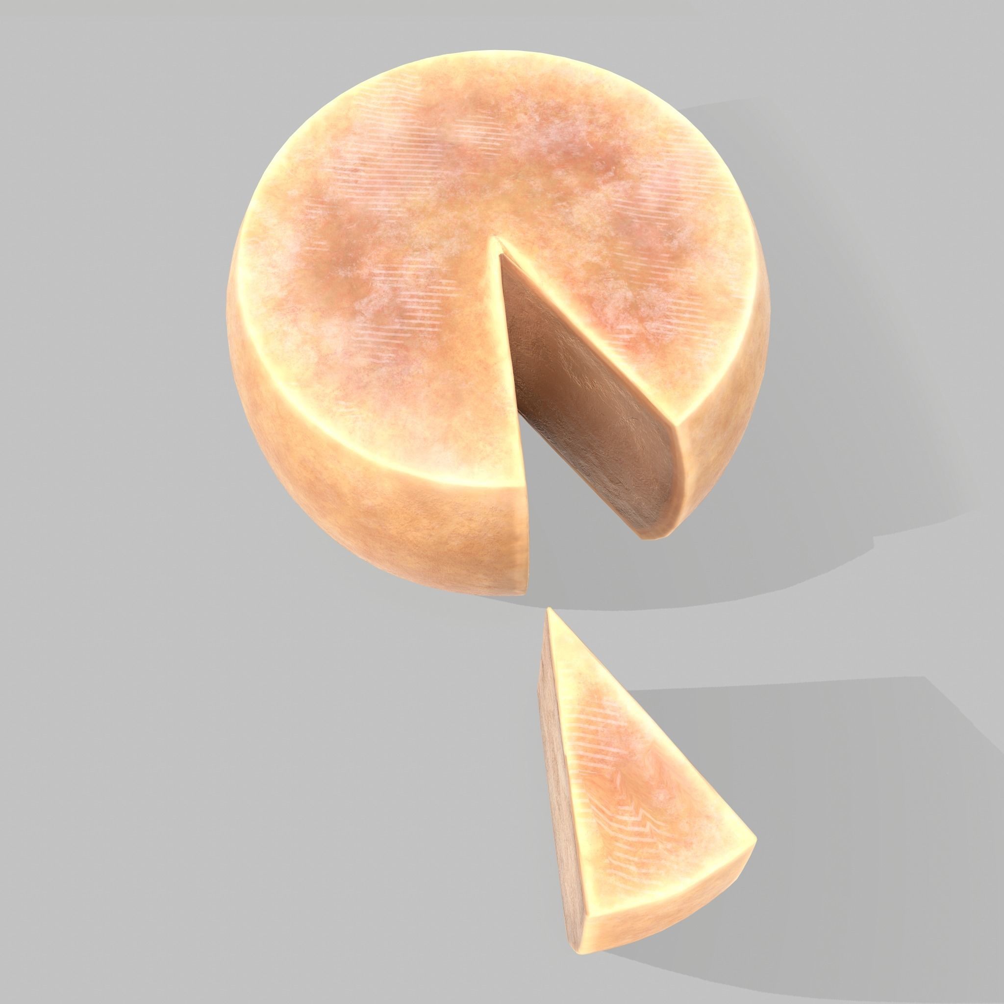 Parmesan Cheese Wheel 3D model_13