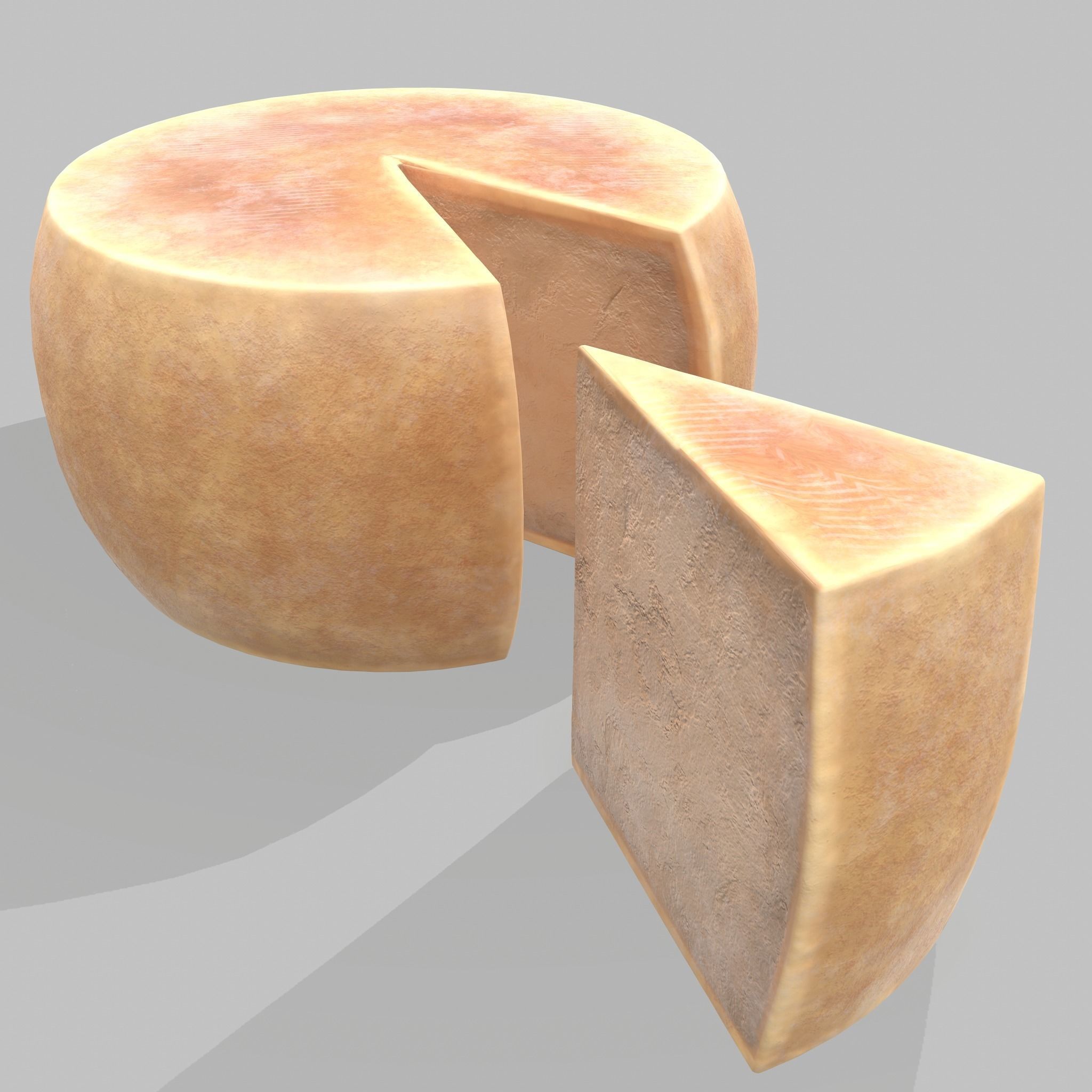 Parmesan Cheese Wheel 3D model_15