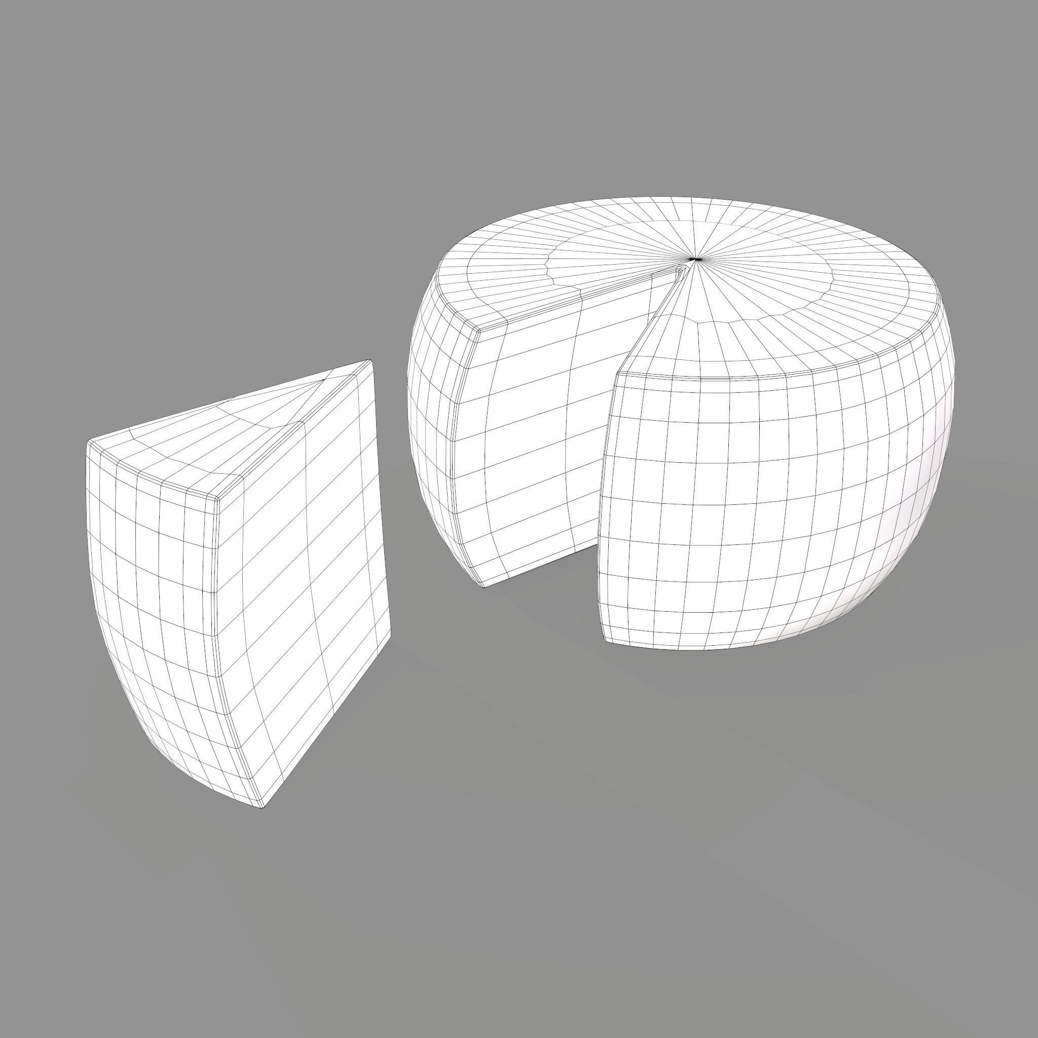 Parmesan Cheese Wheel 3D model_31