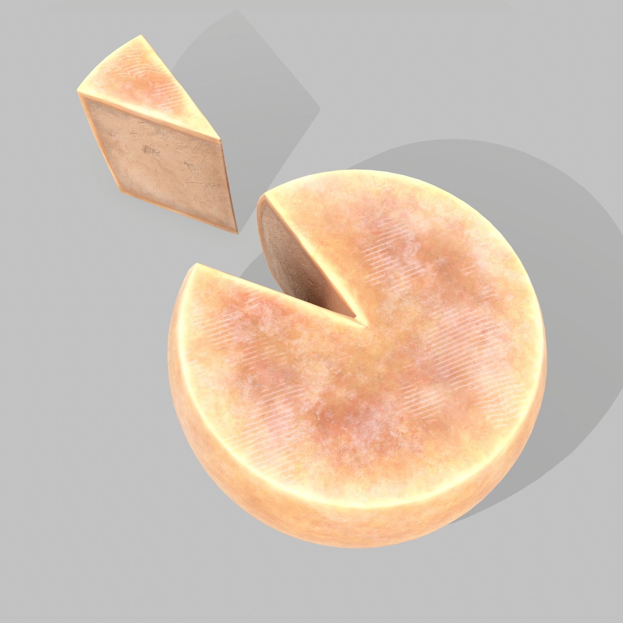 Parmesan Cheese Wheel 3D model_18