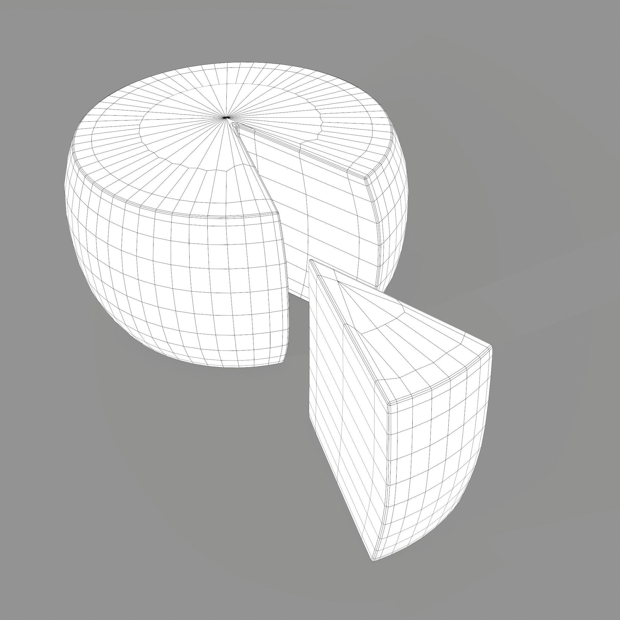 Parmesan Cheese Wheel 3D model_29