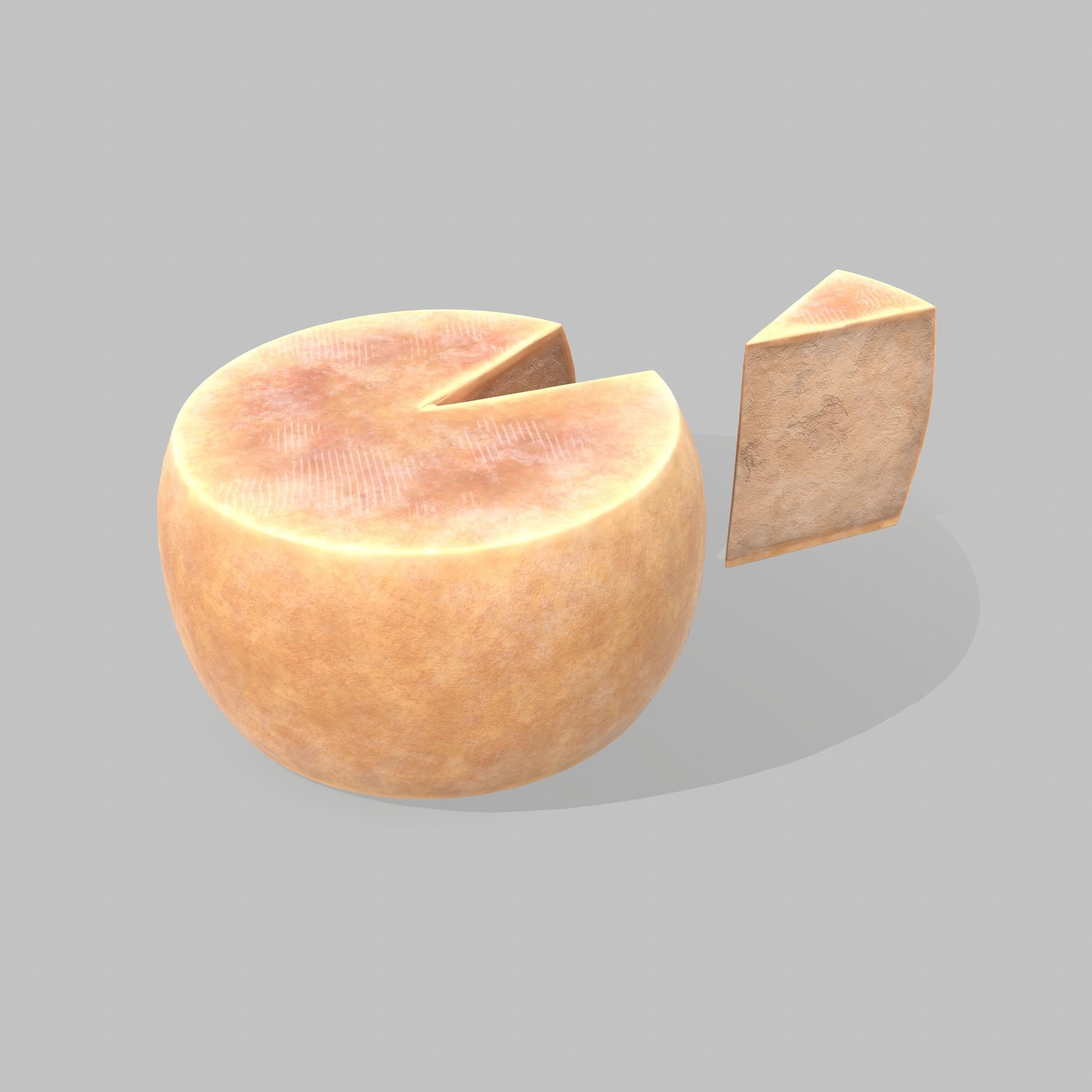 Parmesan Cheese Wheel 3D model_7
