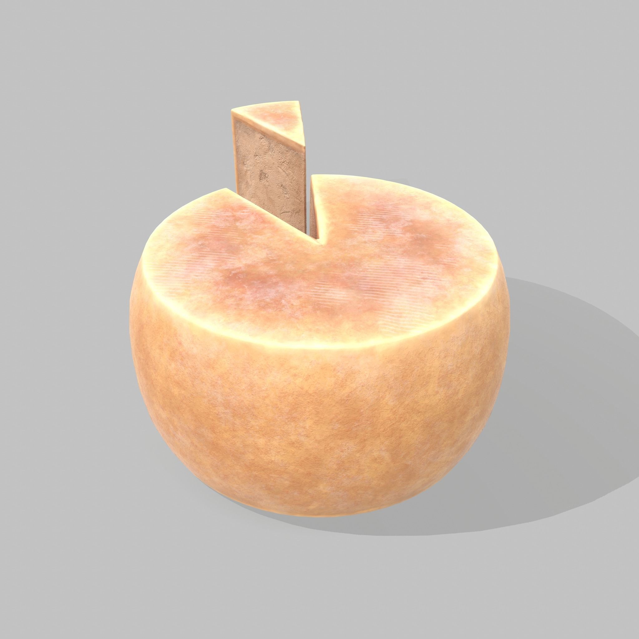 Parmesan Cheese Wheel 3D model_9