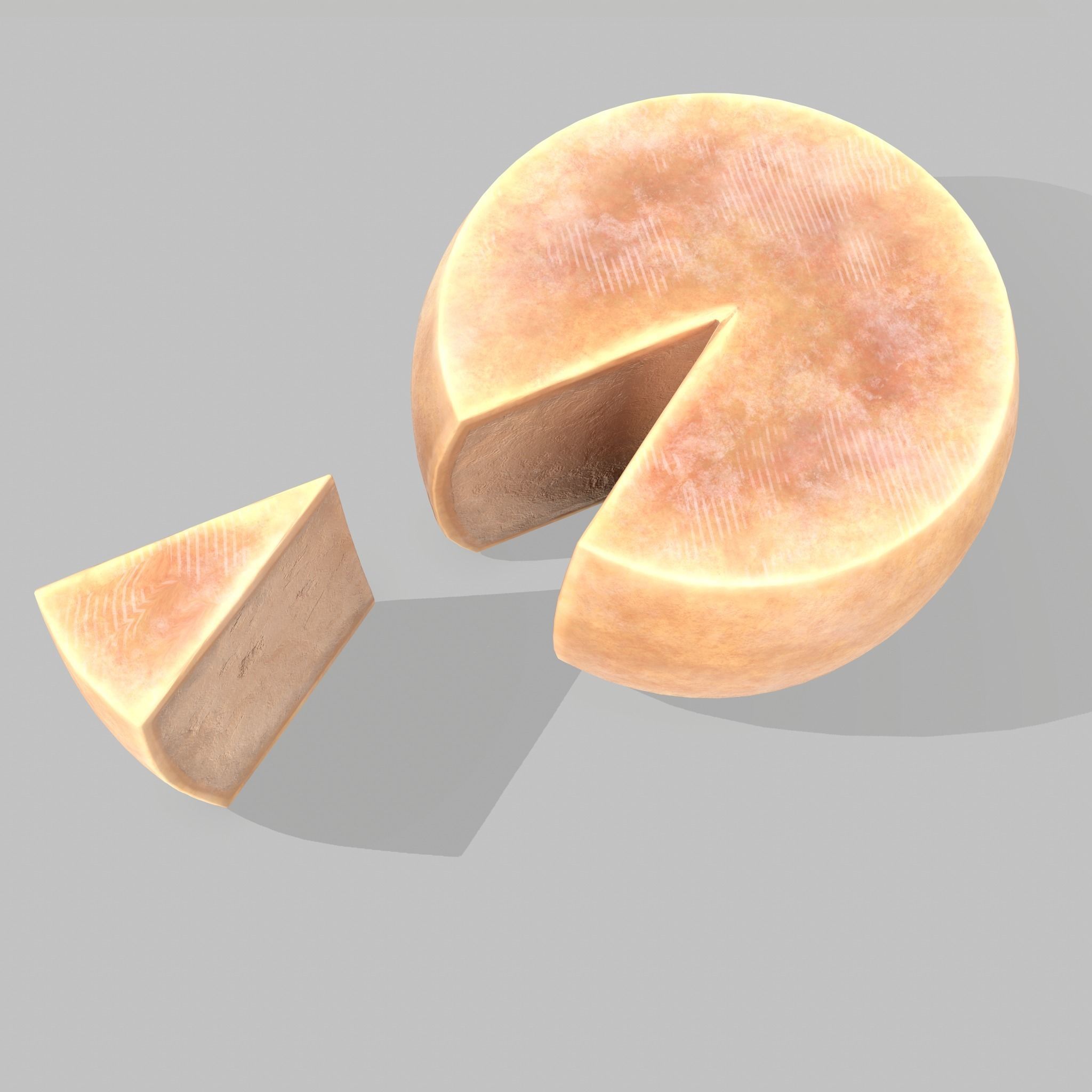 Parmesan Cheese Wheel 3D model_12