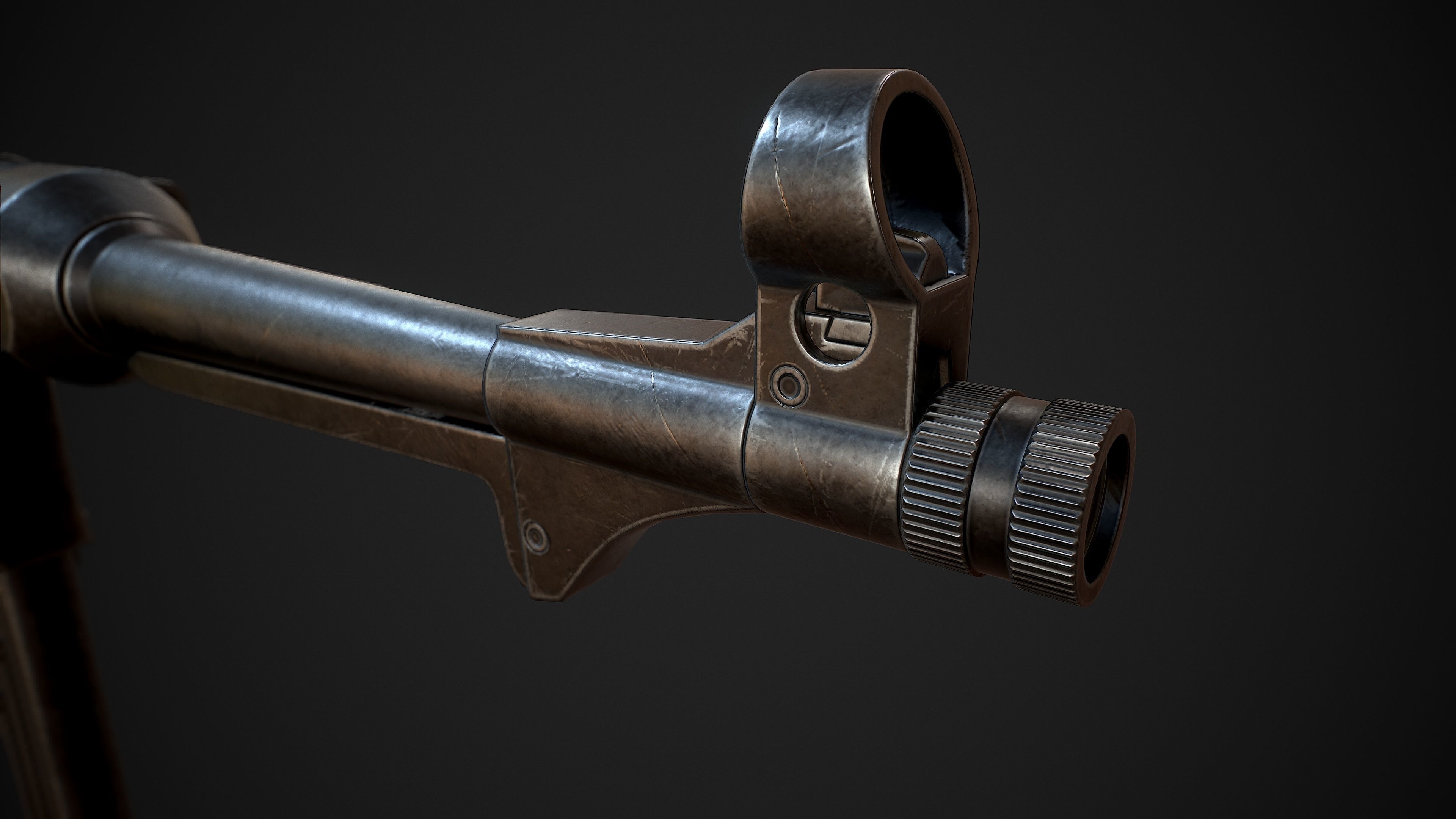 MP 40  Low-poly 3D model_24