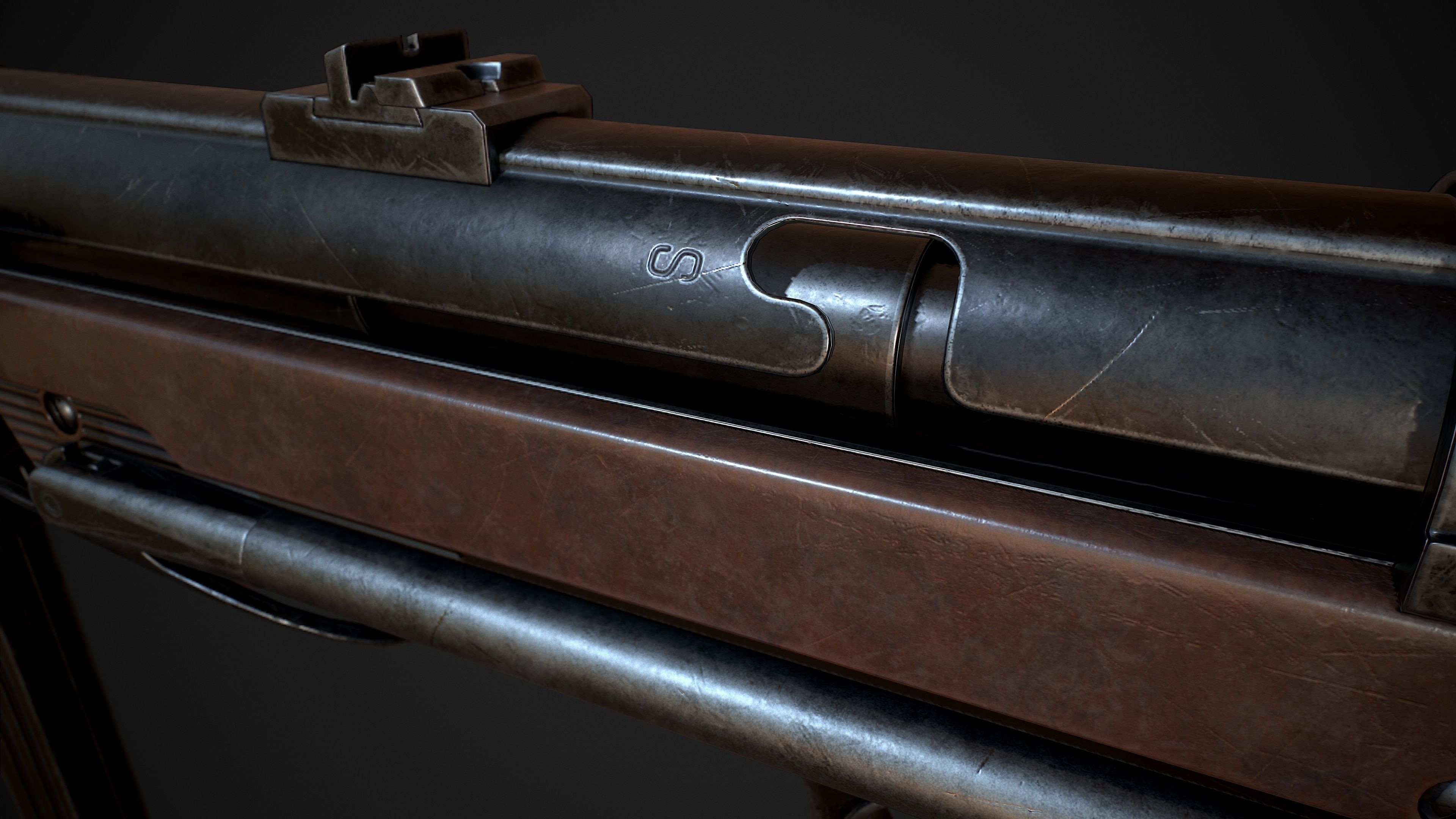 MP 40  Low-poly 3D model_14