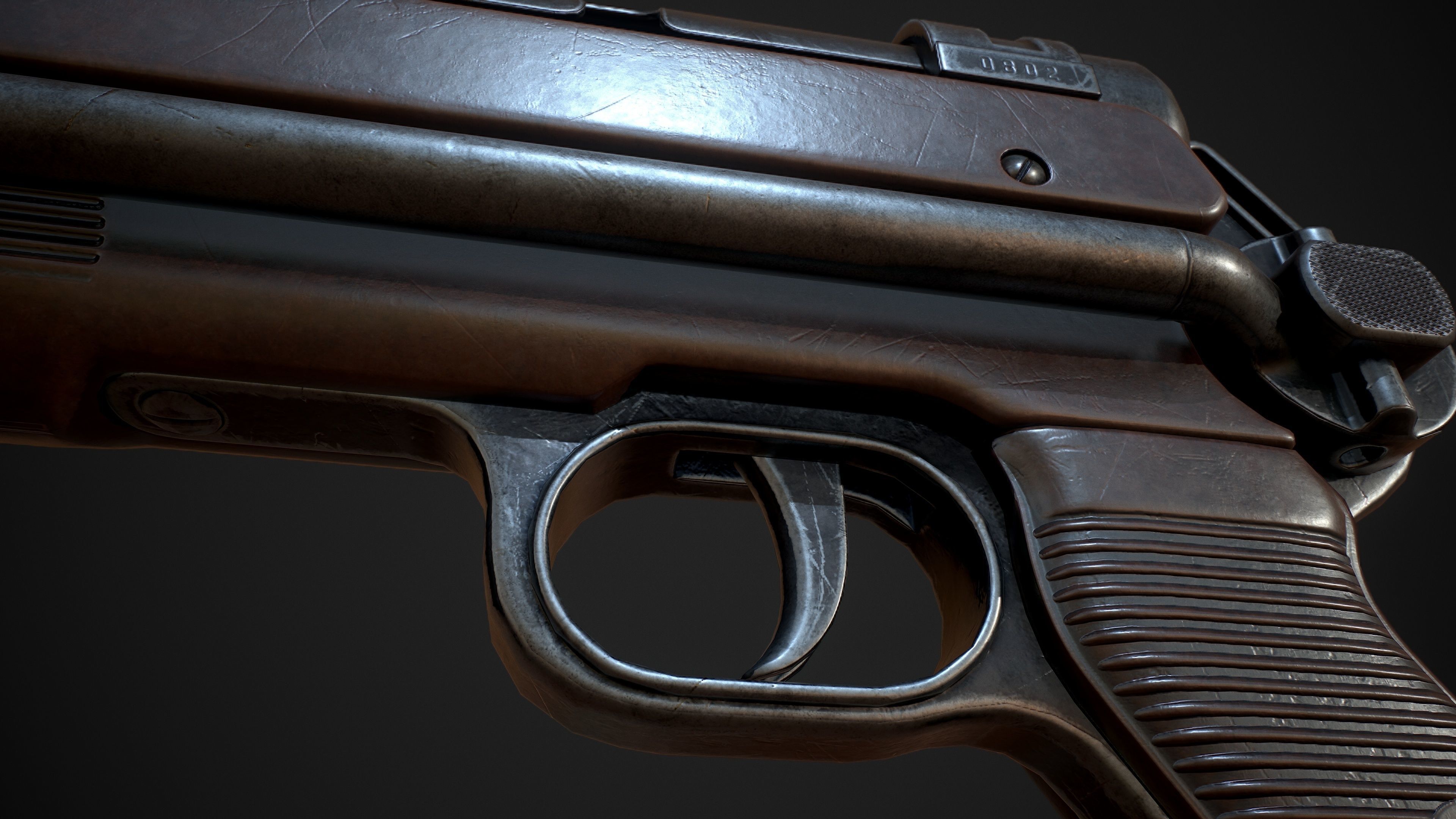 MP 40  Low-poly 3D model_13