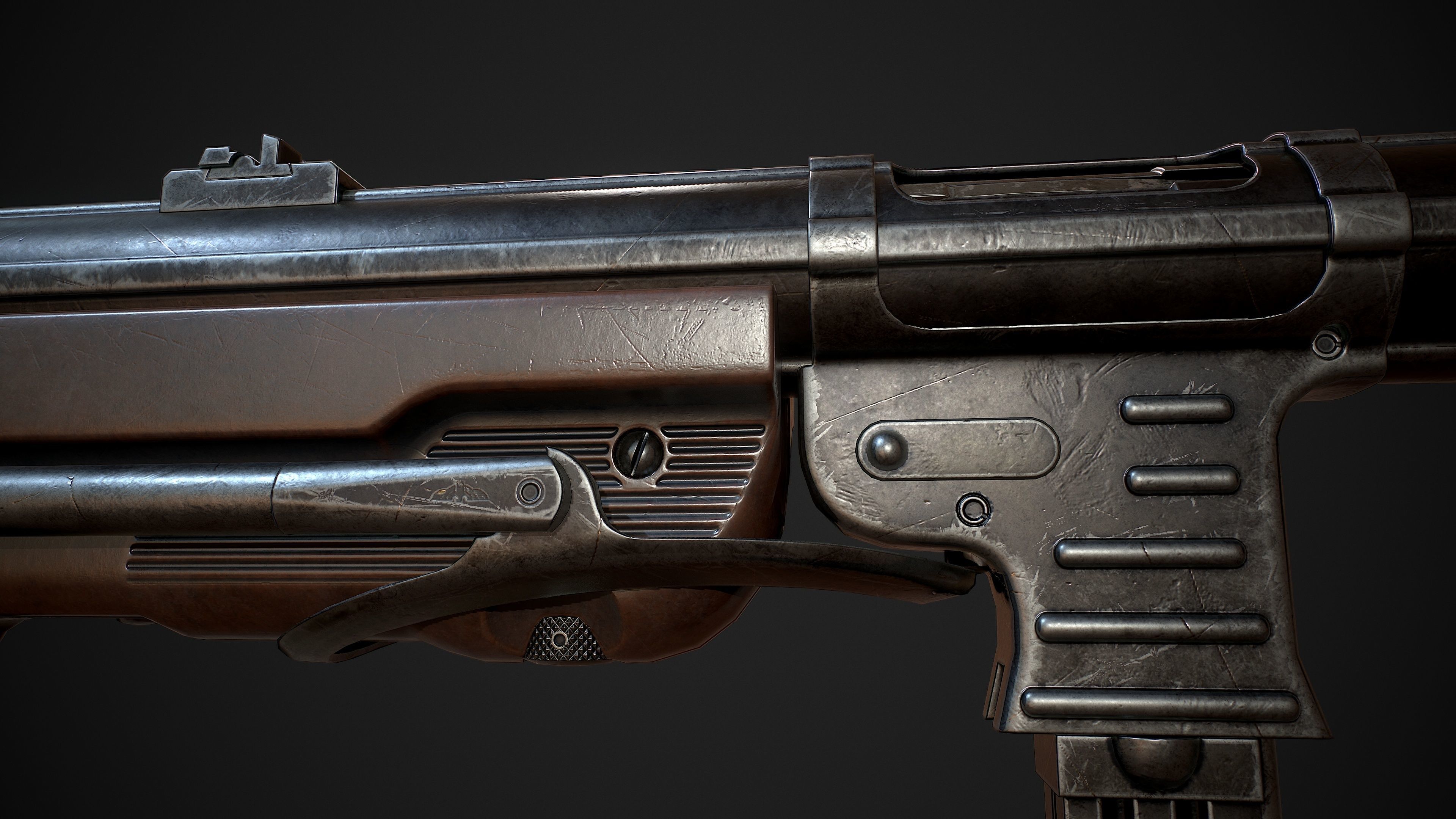 MP 40  Low-poly 3D model_27