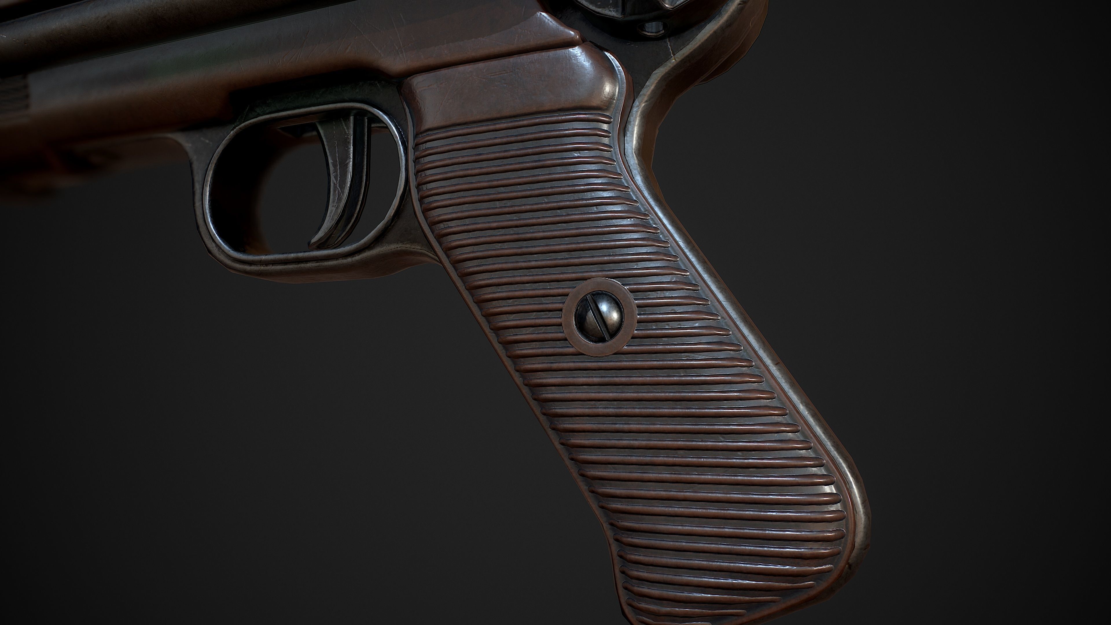 MP 40  Low-poly 3D model_12