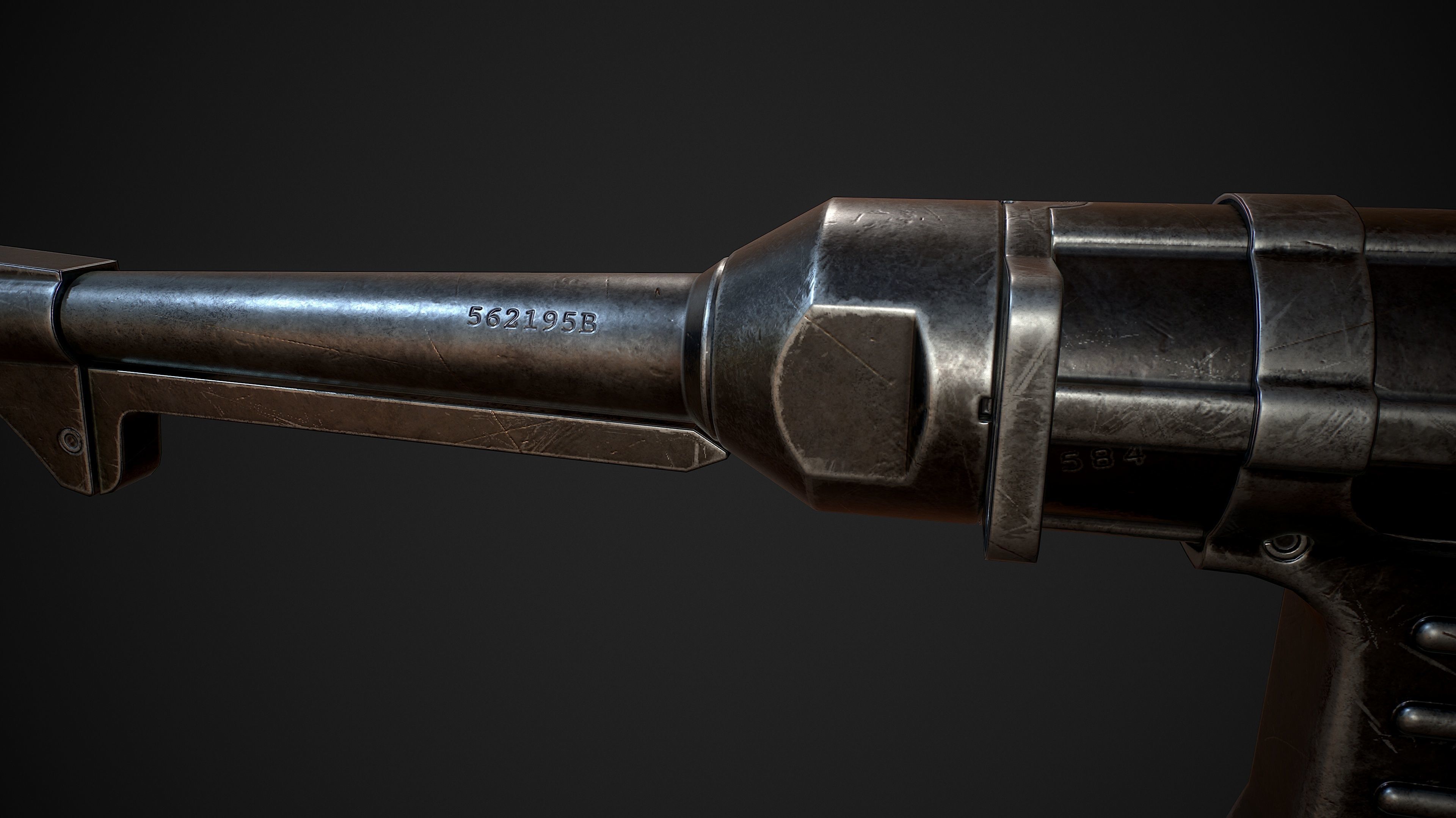 MP 40  Low-poly 3D model_21