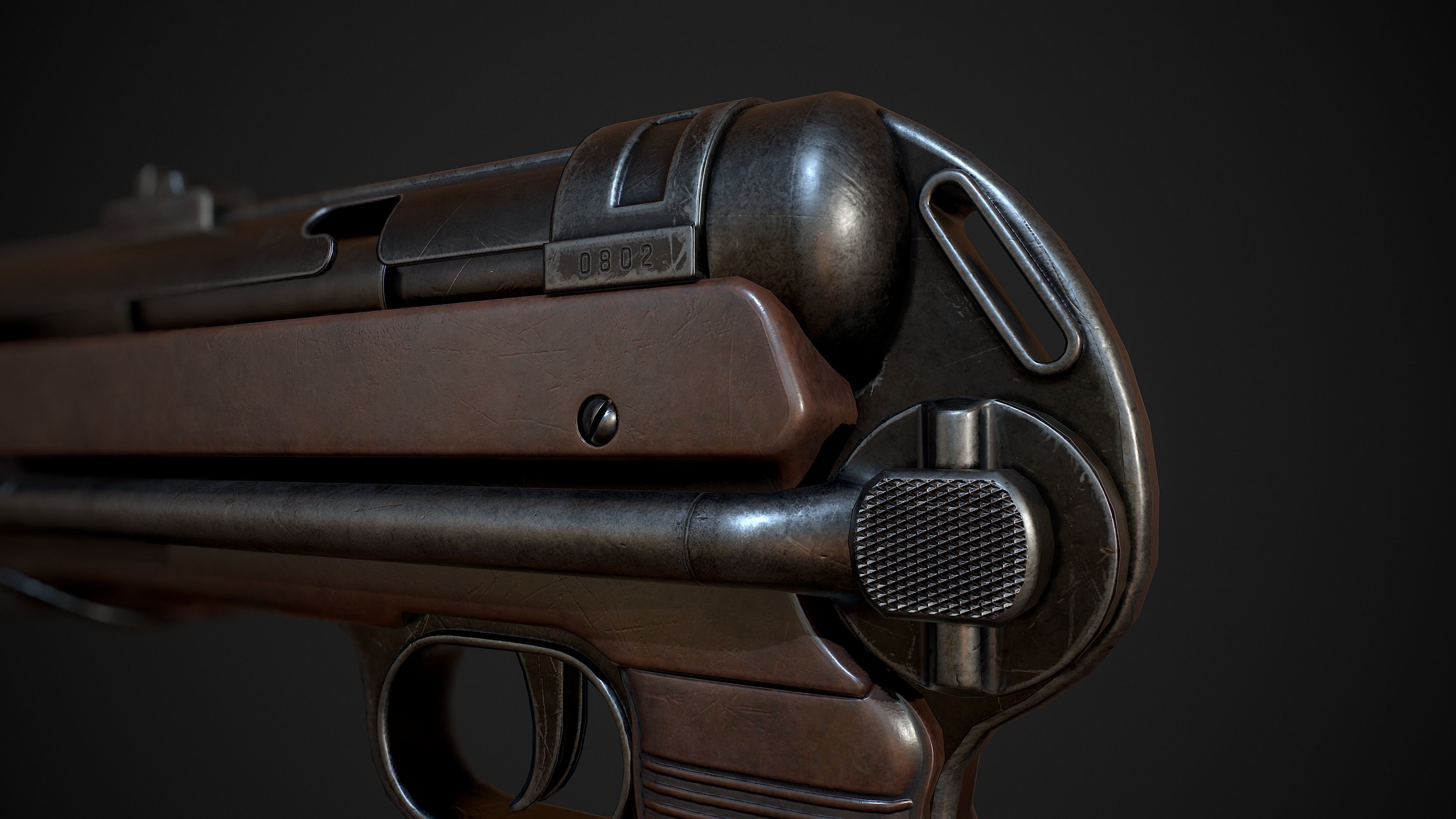 MP 40  Low-poly 3D model_11