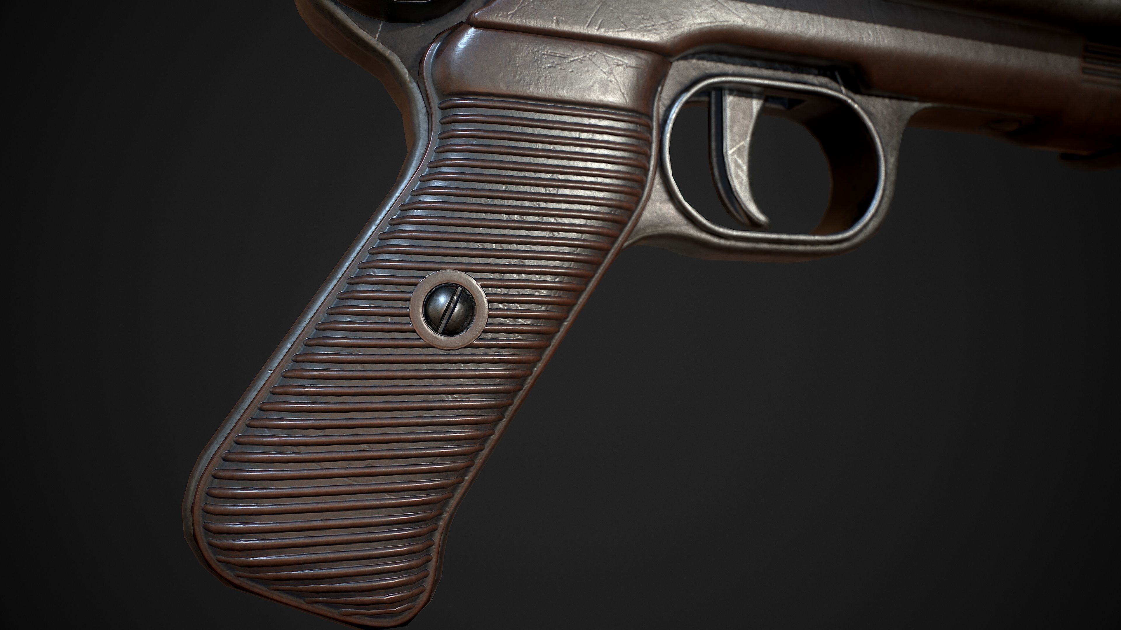 MP 40  Low-poly 3D model_7