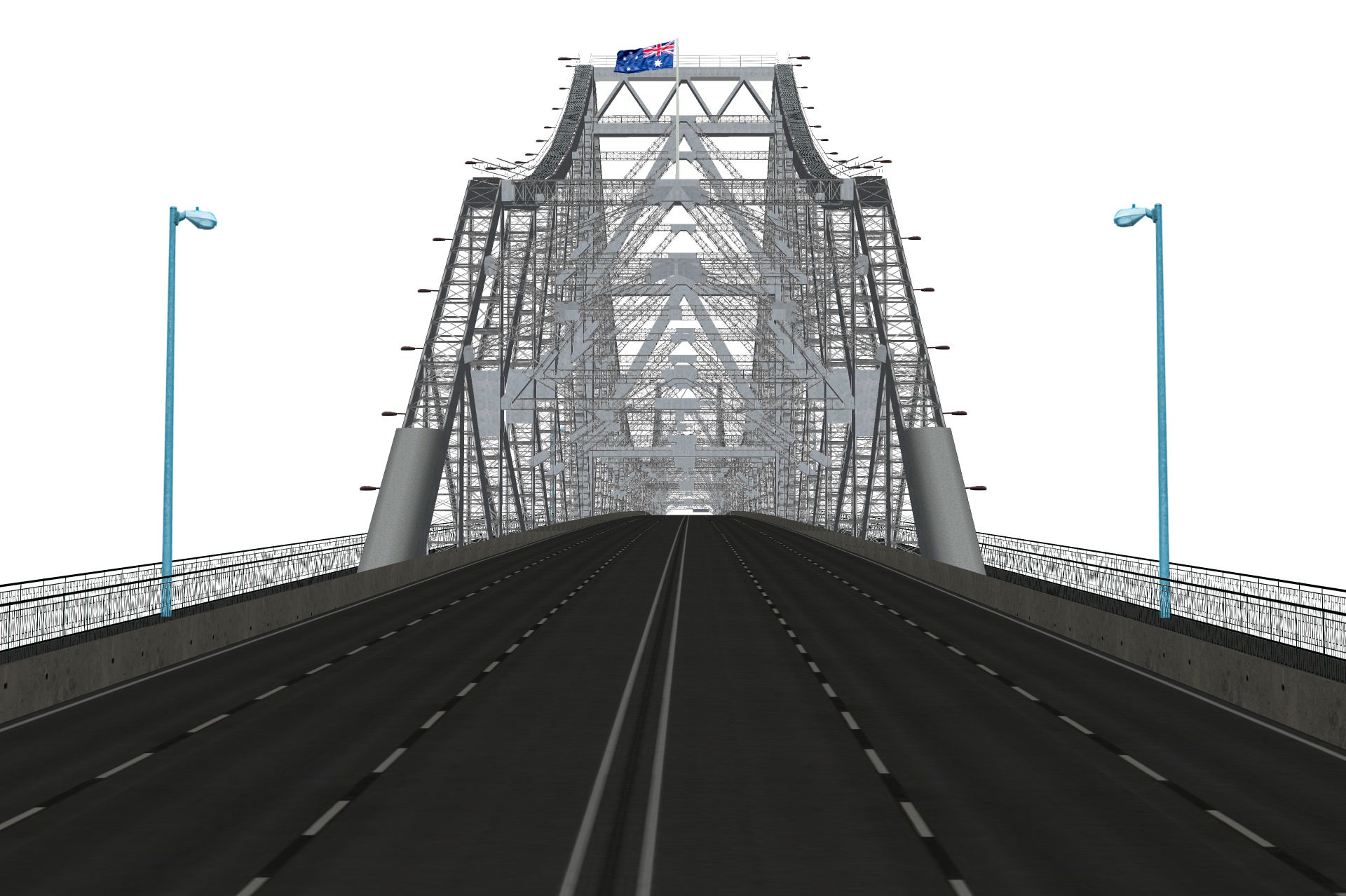 Story Bridge Low-poly 3D model_5
