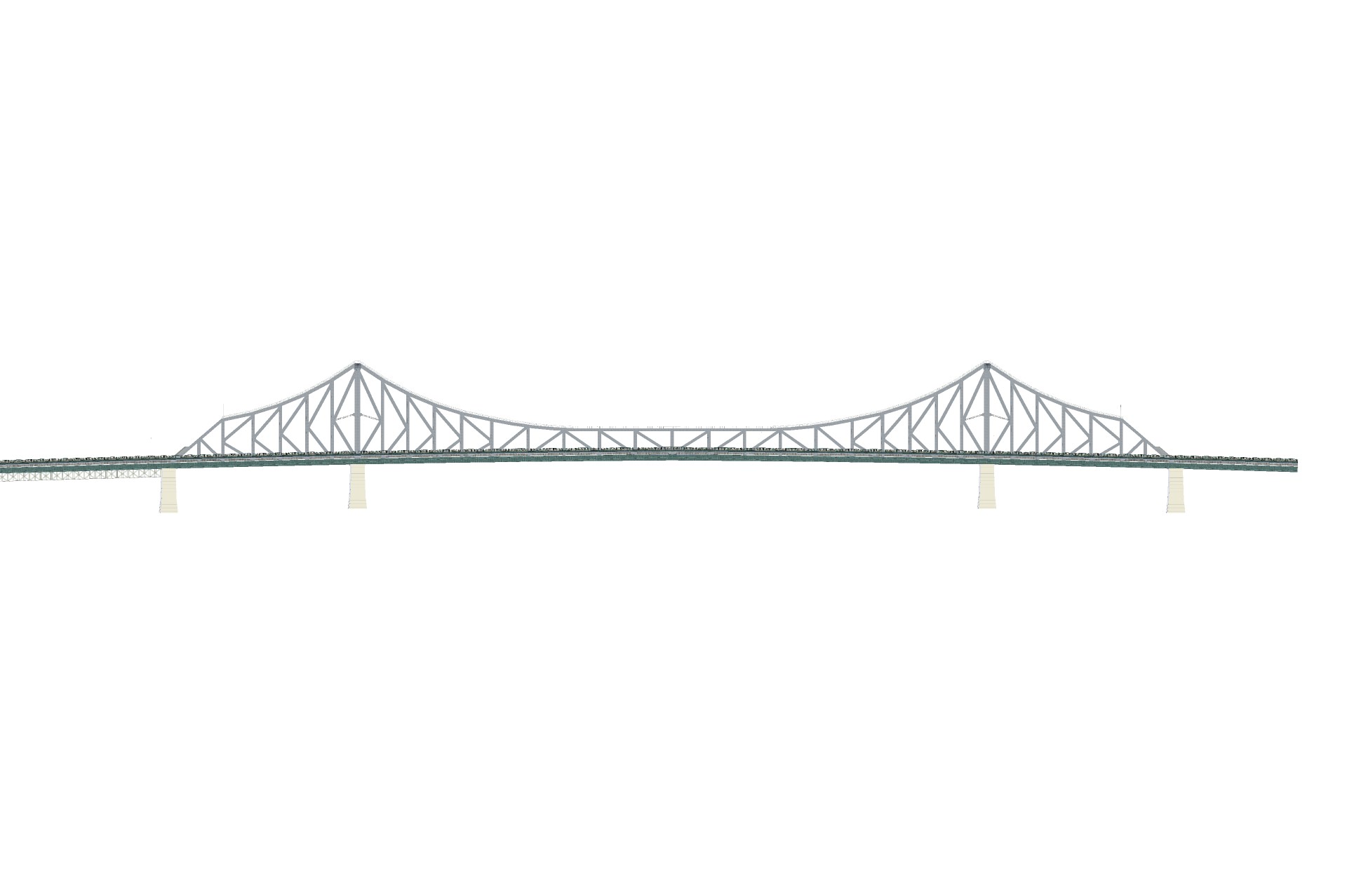 Story Bridge Low-poly 3D model_1