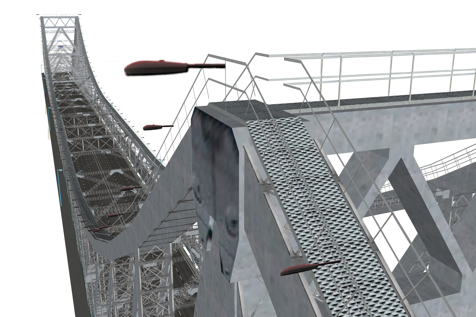 Story Bridge Low-poly 3D model_9