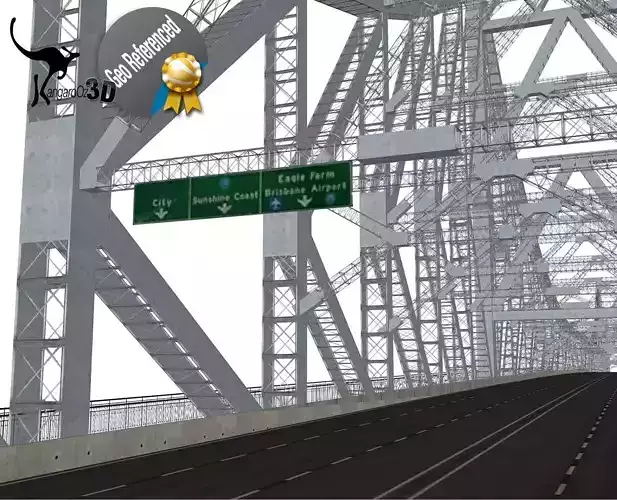 Story Bridge Low-poly 3D model
