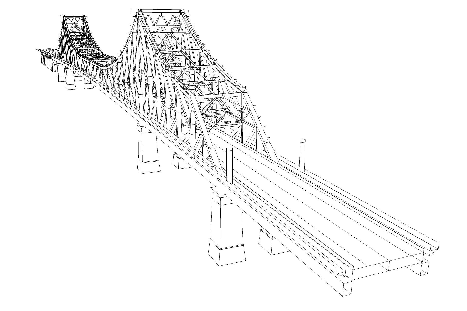 Story Bridge Low-poly 3D model_4