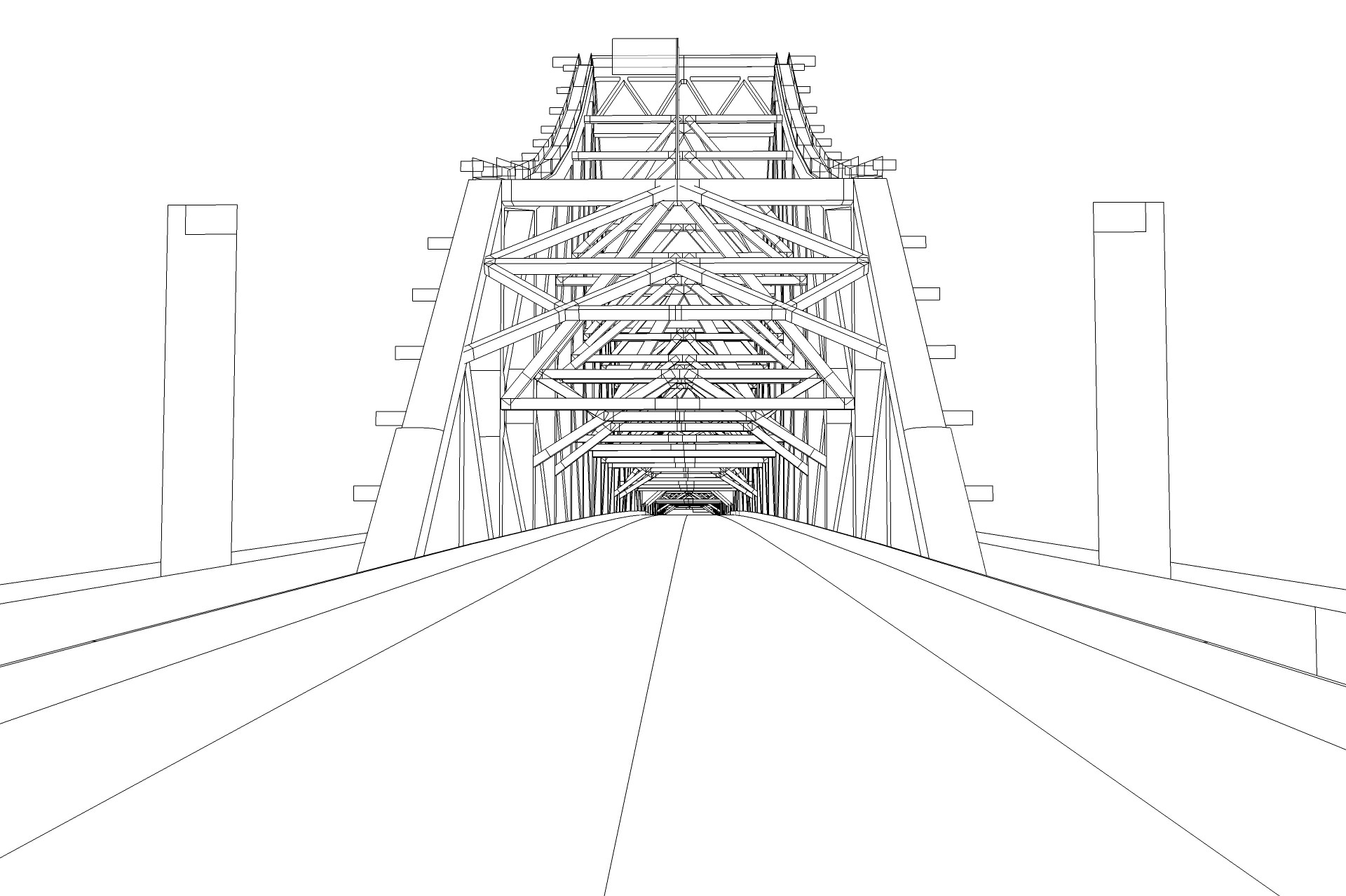 Story Bridge Low-poly 3D model_6